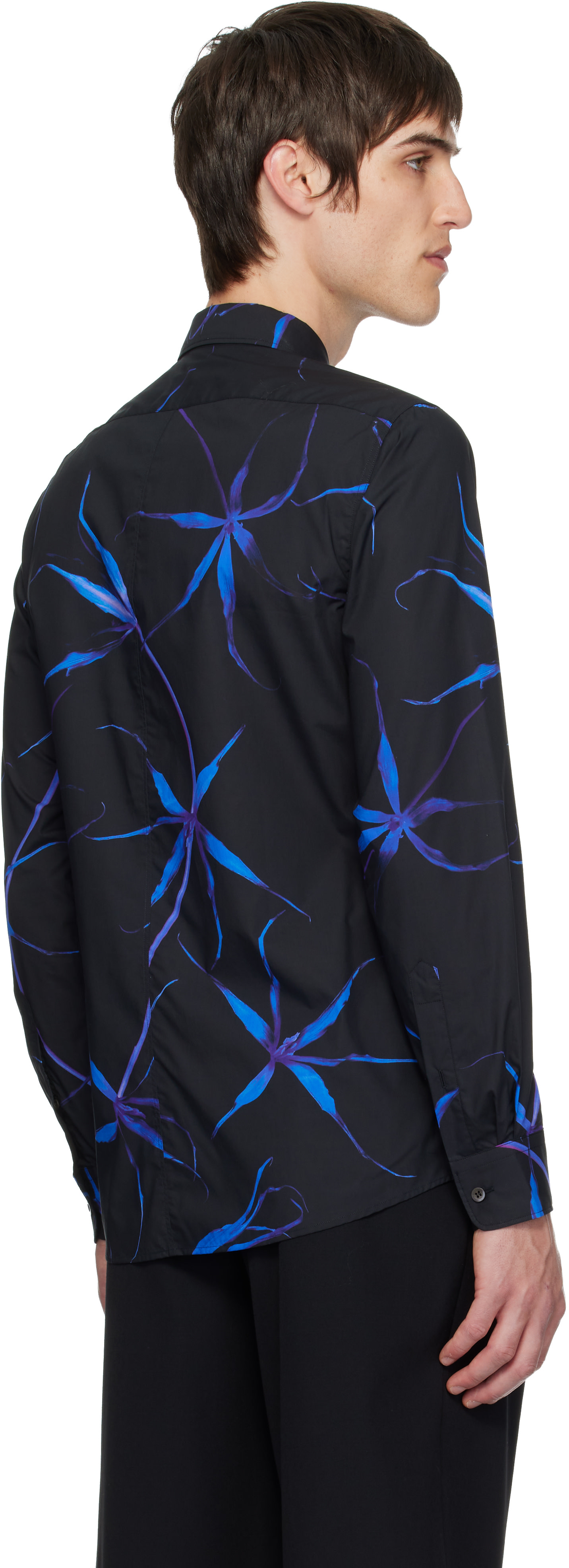 Dries Van Noten: ブラック コットン シャツ | SSENSE 日本