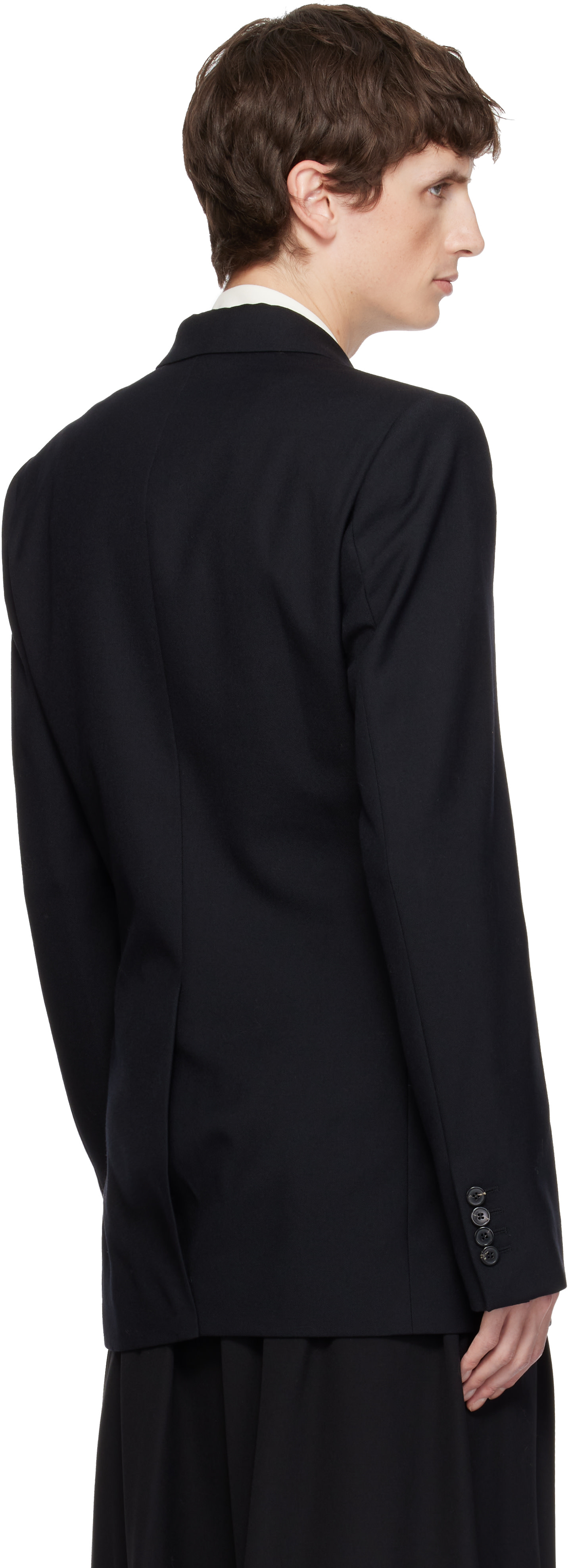 Dries Van Noten - Black Regular Fit Wool Blazer