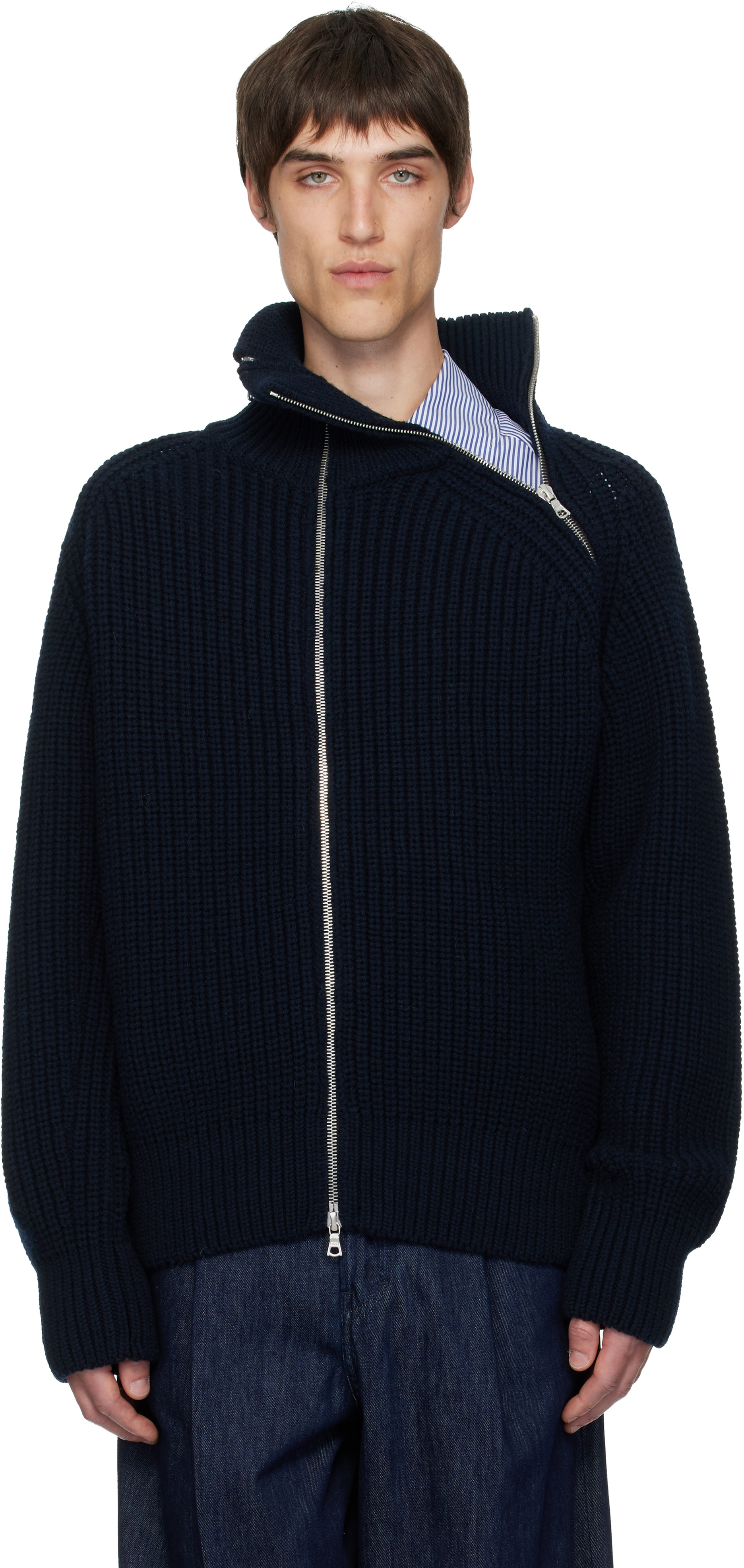 Dries Van Noten - Black Zipped Wool Jacket
