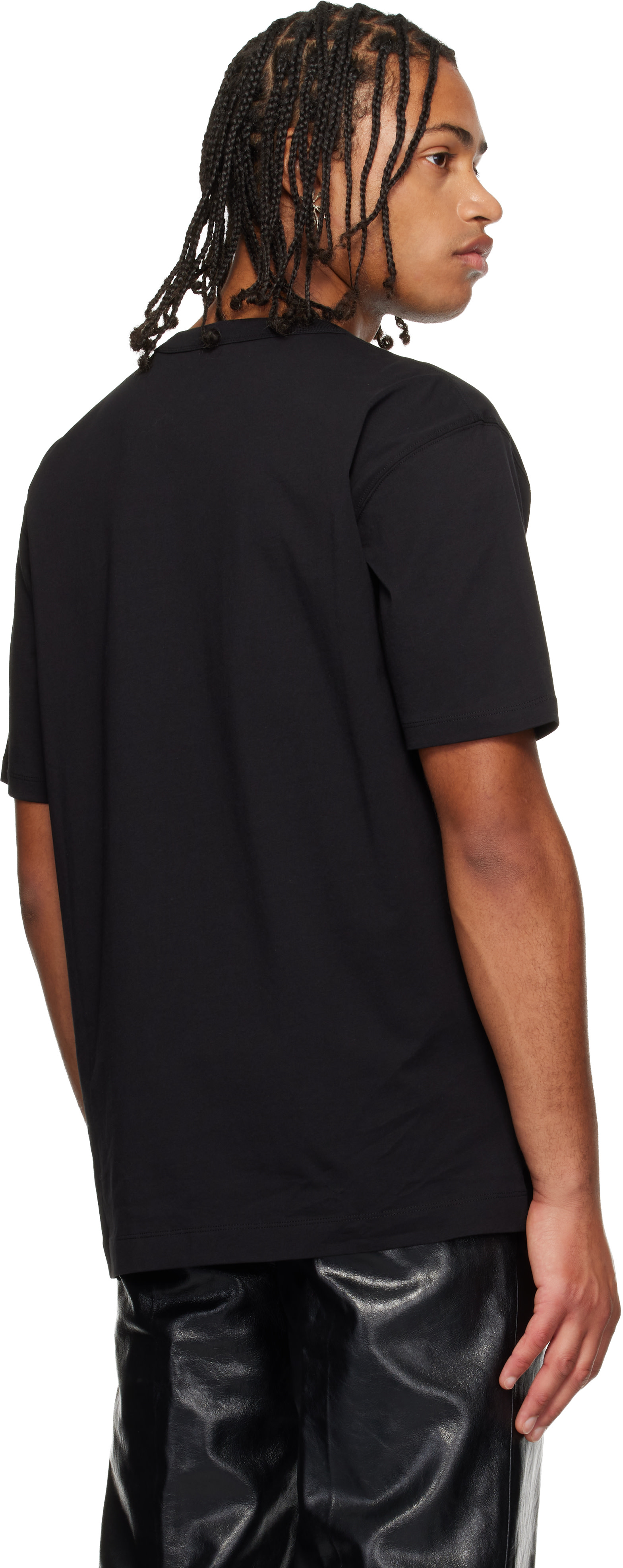 Dries Van Noten: Black Printed T-shirt | SSENSE