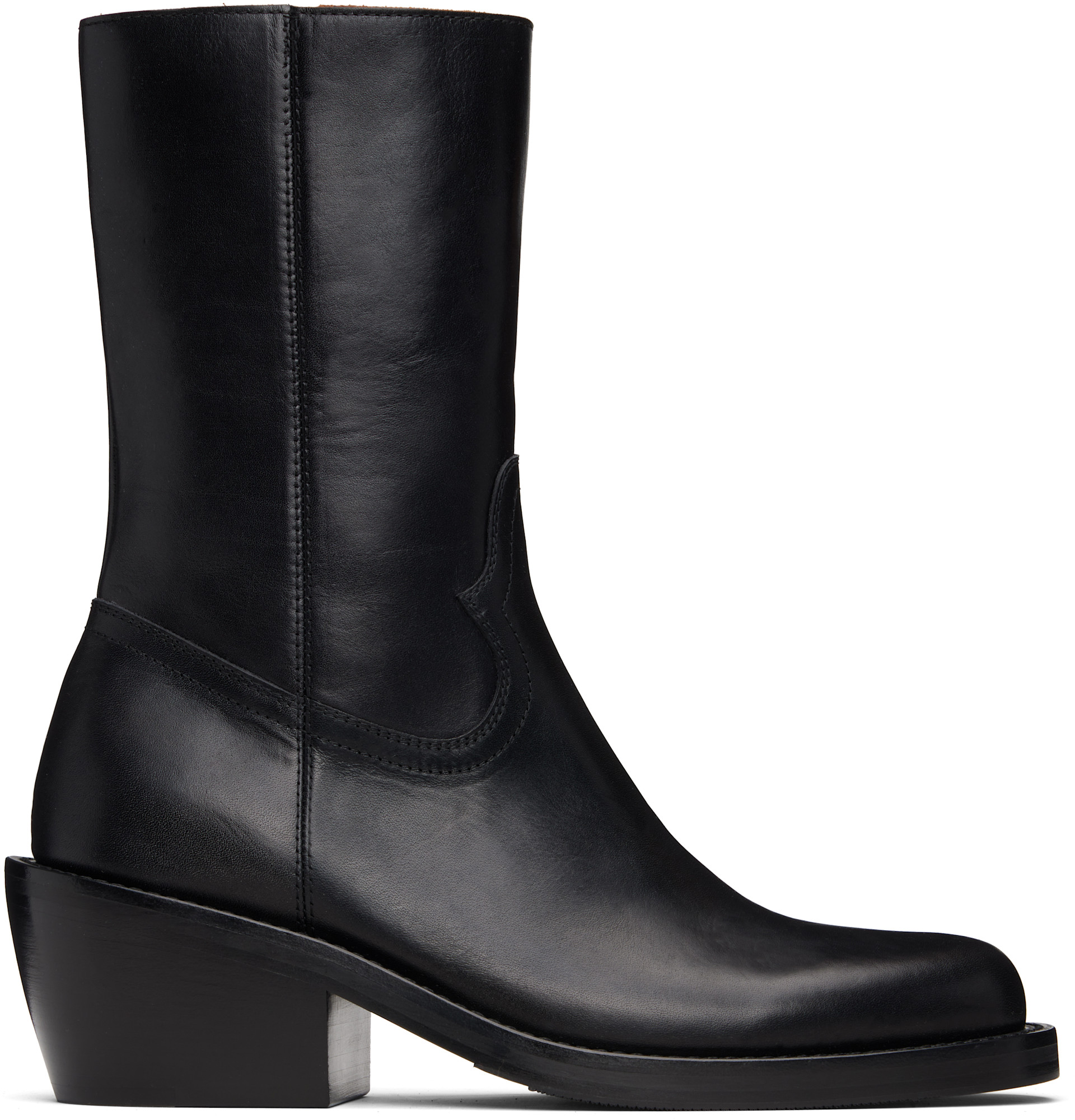Dries Van Noten - Black Zip Boots