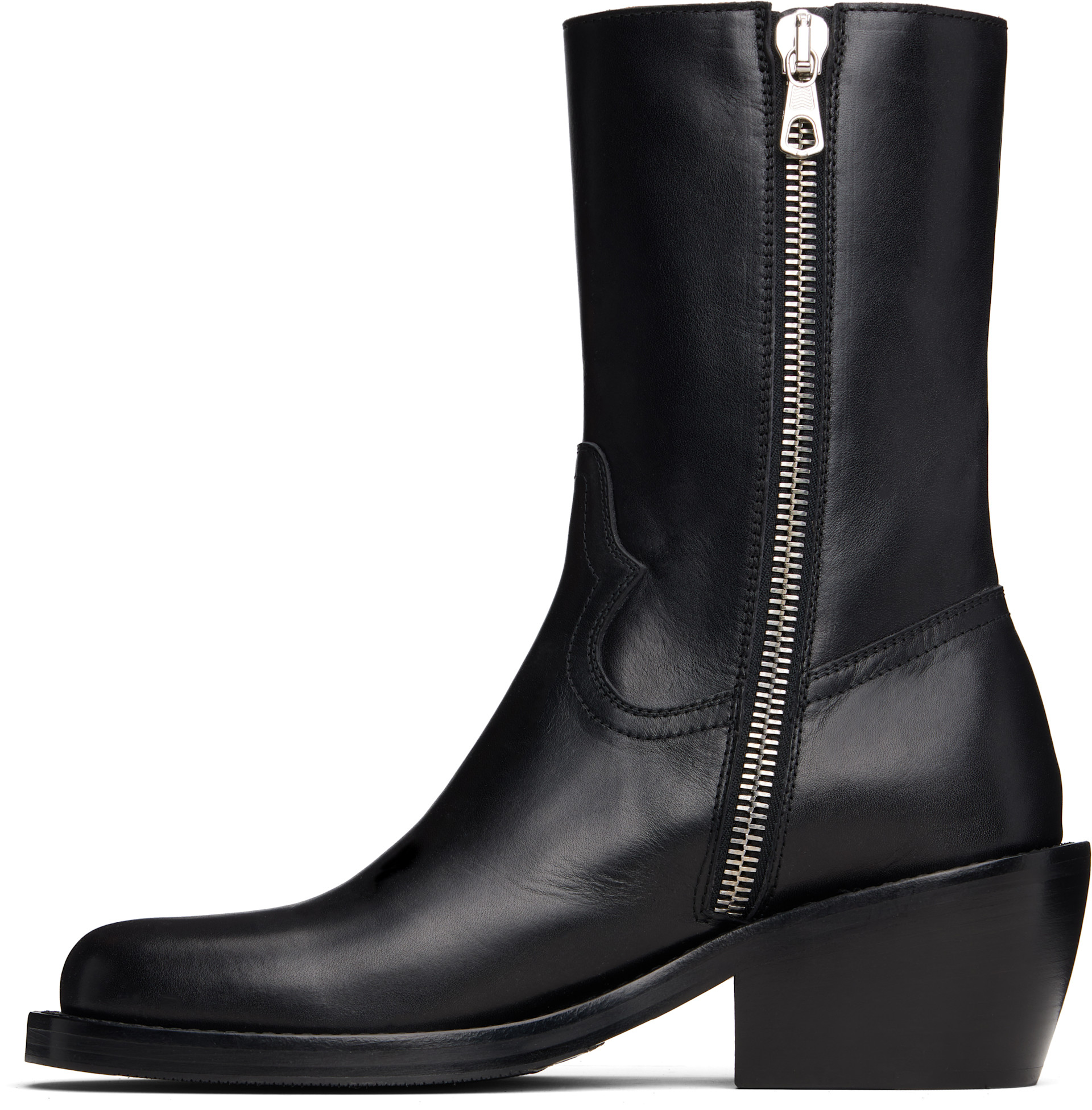 Dries Van Noten - Black Zip Boots