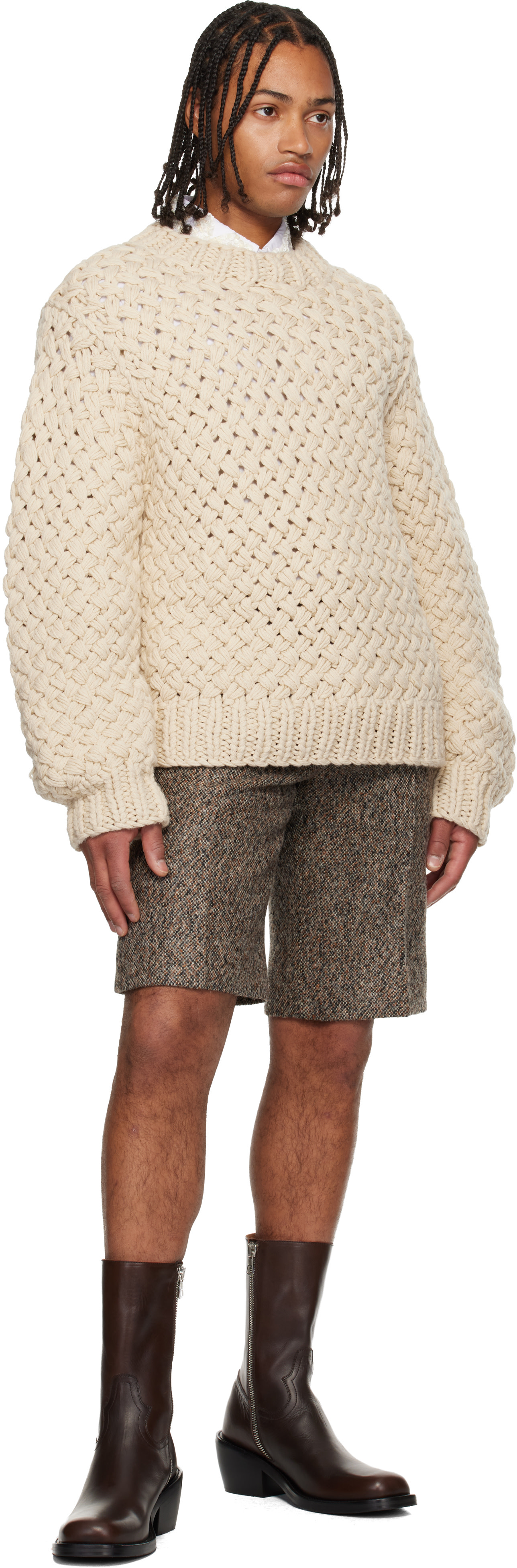 dries van noten アーカイブ　コーデュロイブーツカットパンツ メンズ用 Dries Van Noten カーゴパンツ | SSENSE 日本