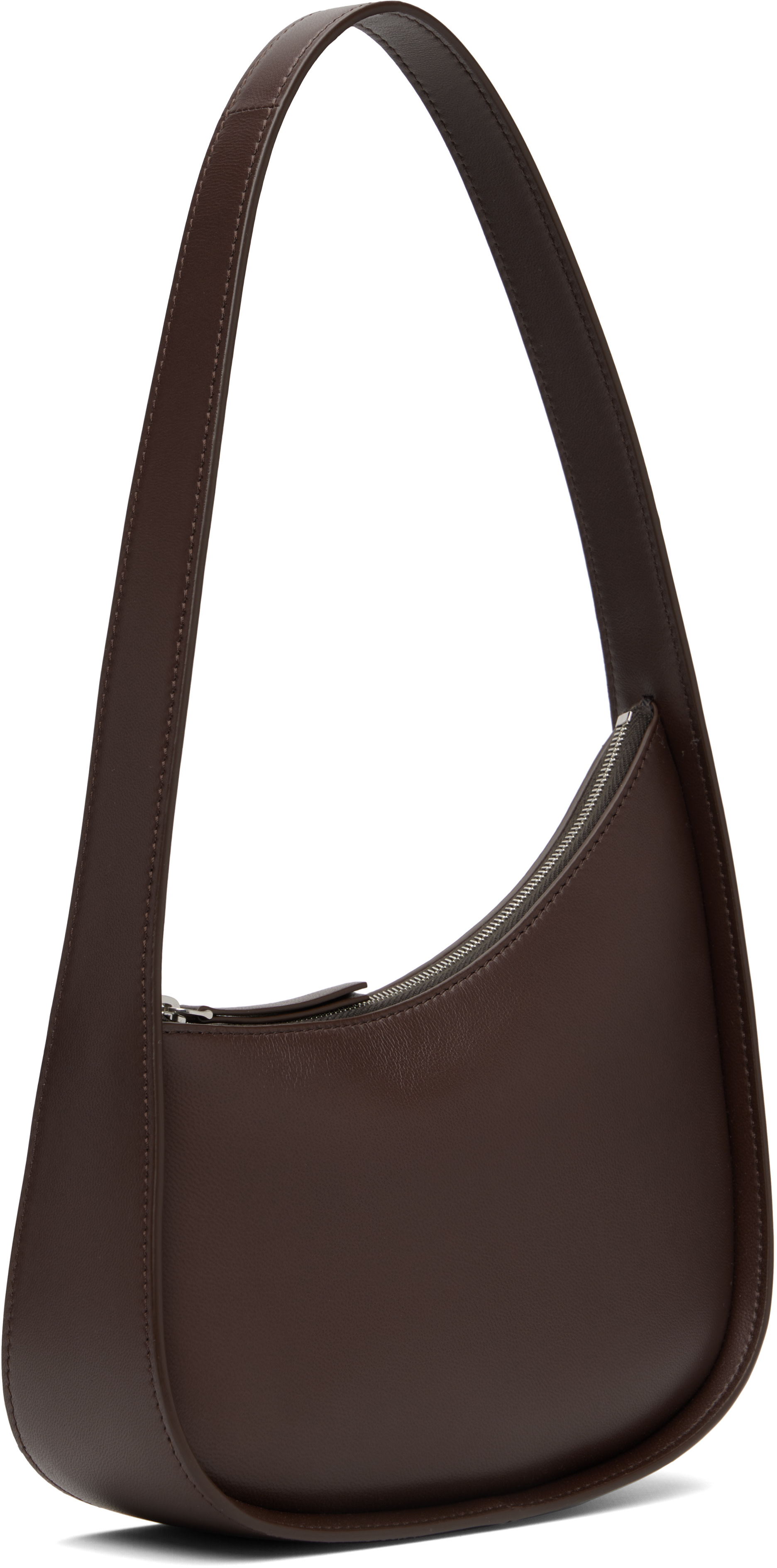 THE ROW ザ ロウ Half Moon Bag ハーフムーンショルダーバッグ  ブラウン The Row: Brown Half Moon Bag | SSENSE