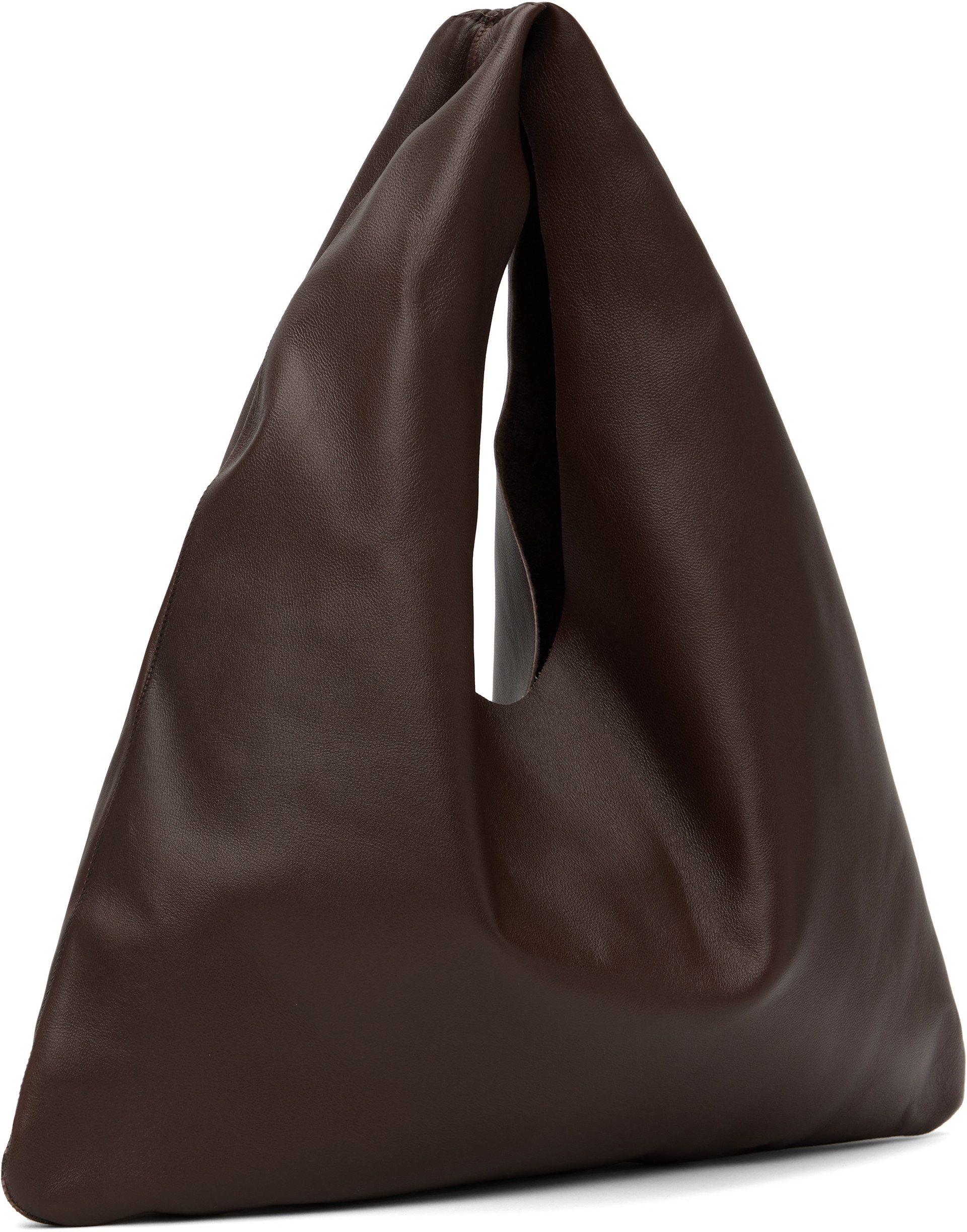 The Row - Petit cabas Bindle brun