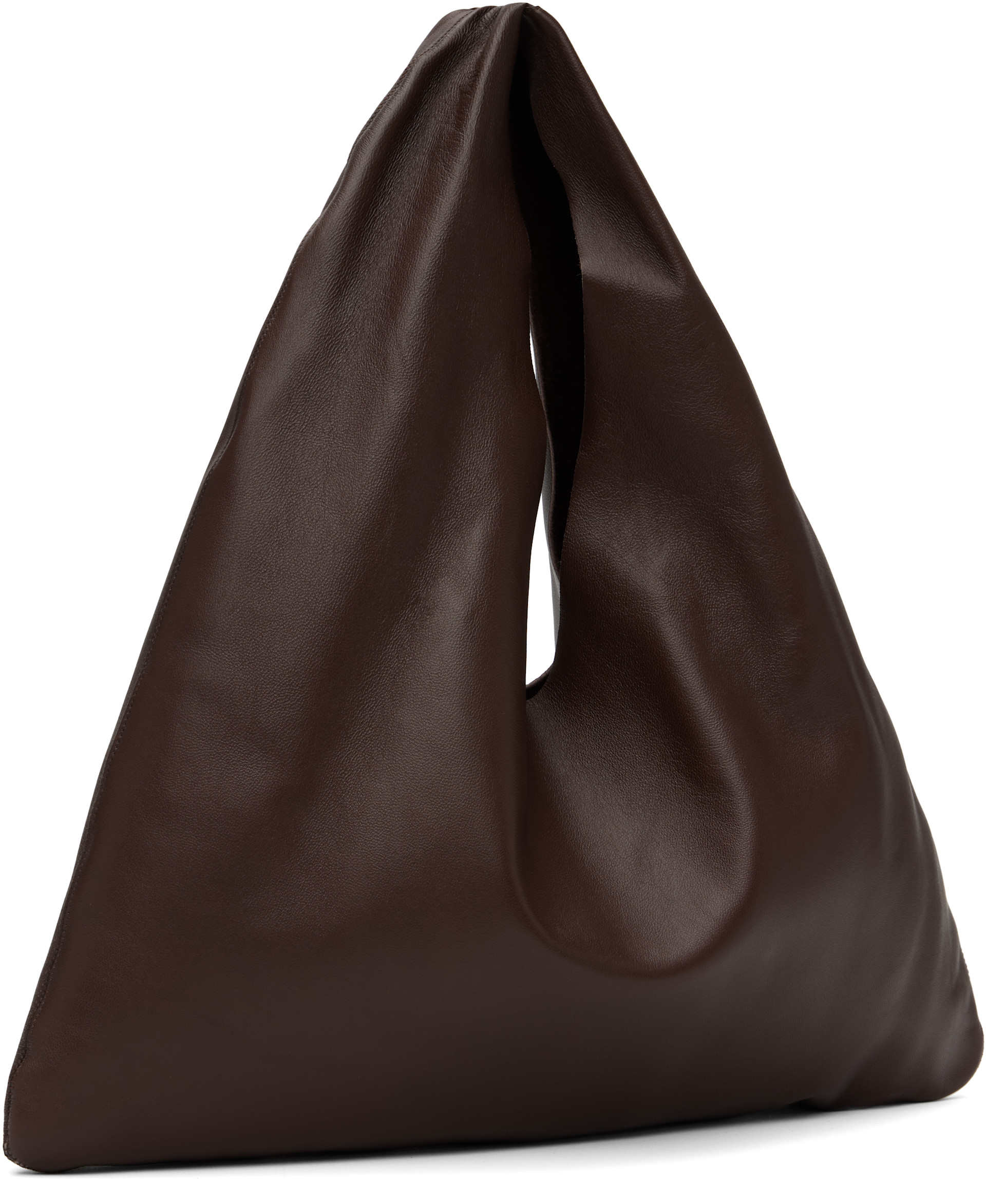The Row - Petit cabas Bindle brun