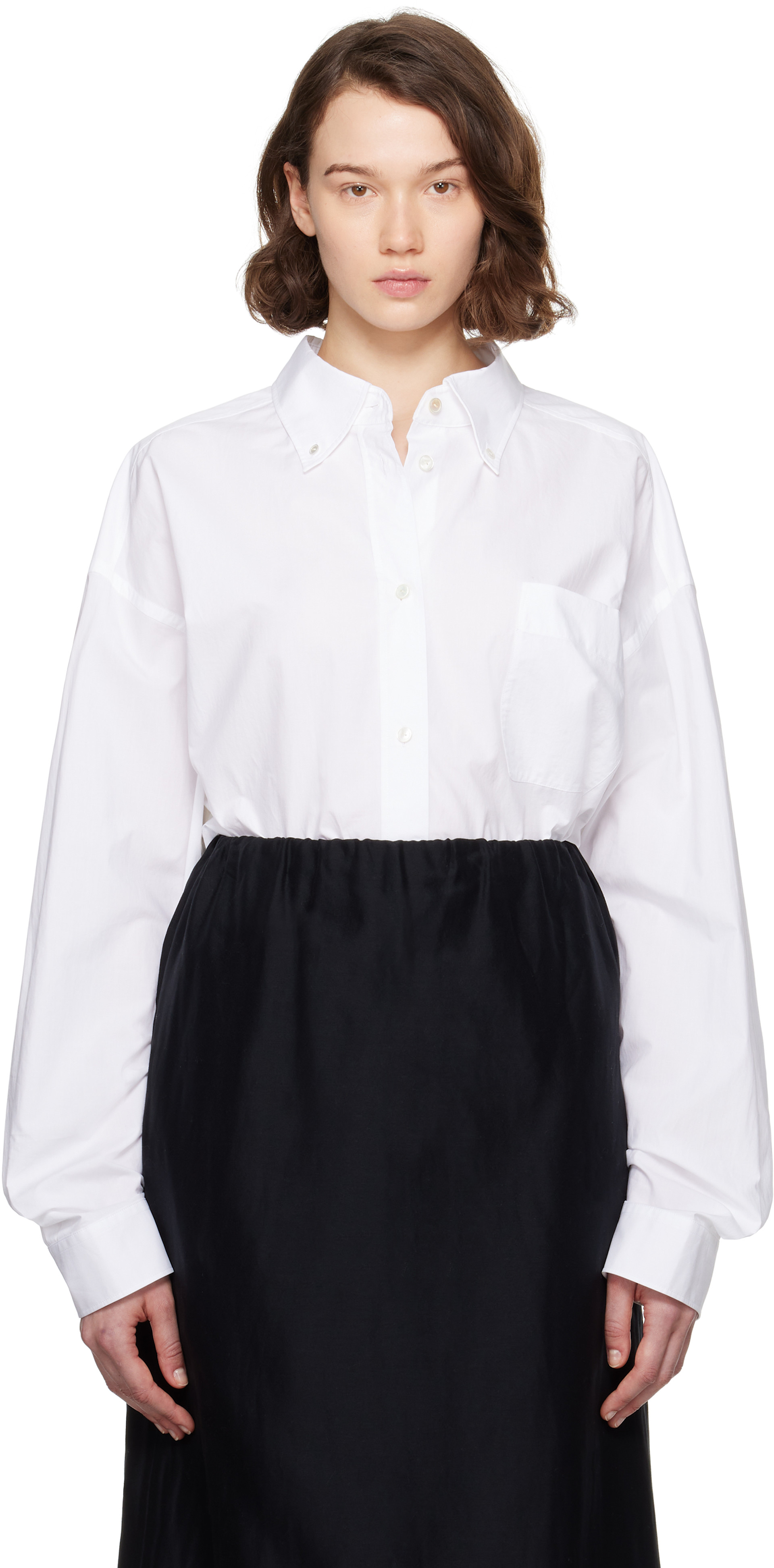 The Row: White Victoria Shirt | SSENSE