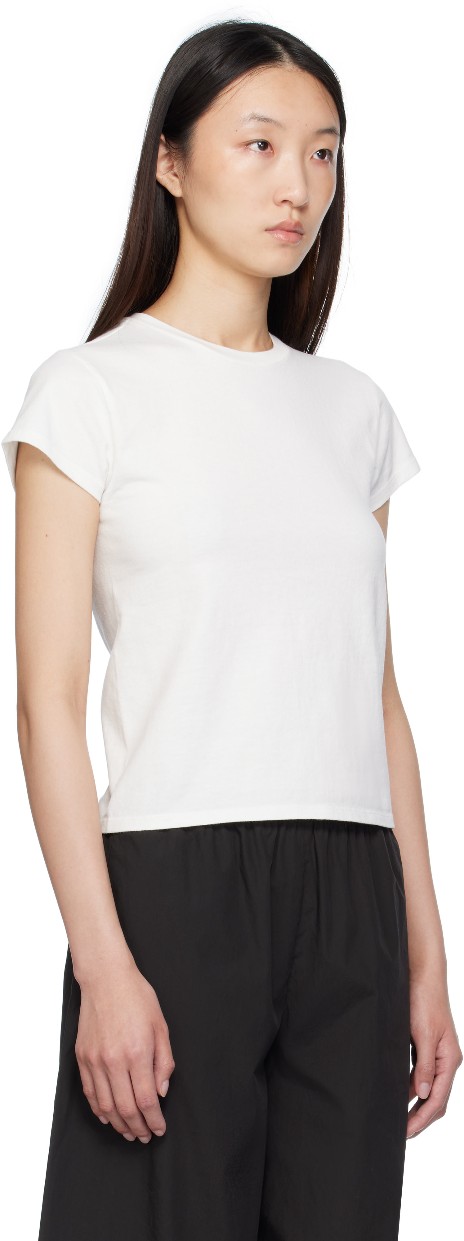 THE ROW オフホワイト　長袖Tシャツ The Row: オフホワイト Tori Tシャツ | SSENSE 日本