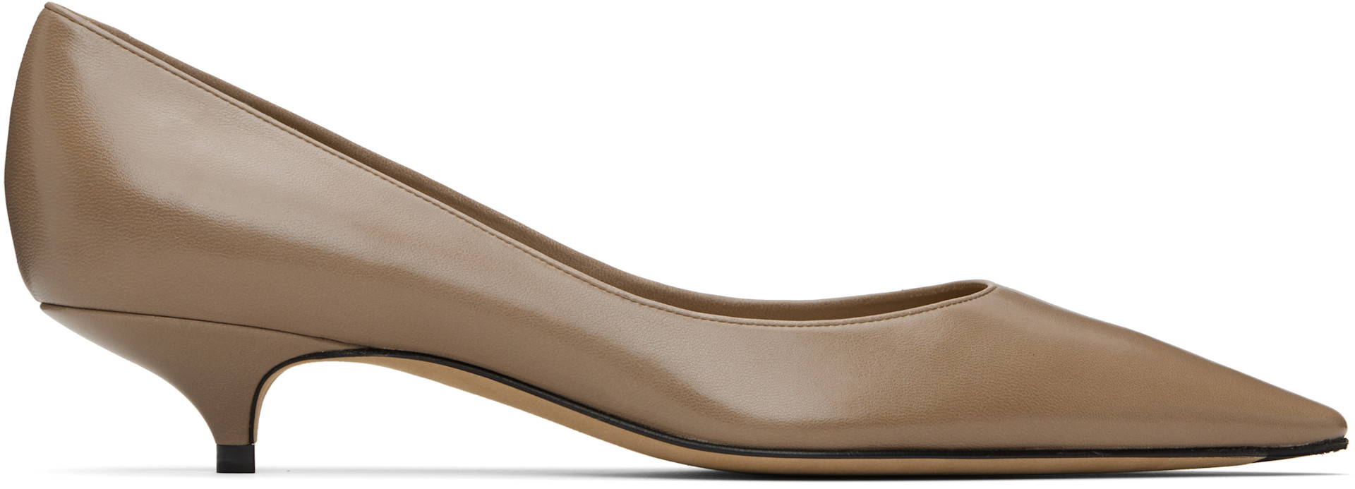 The Row: トープ Liisa Kitten Two ヒール | SSENSE 日本