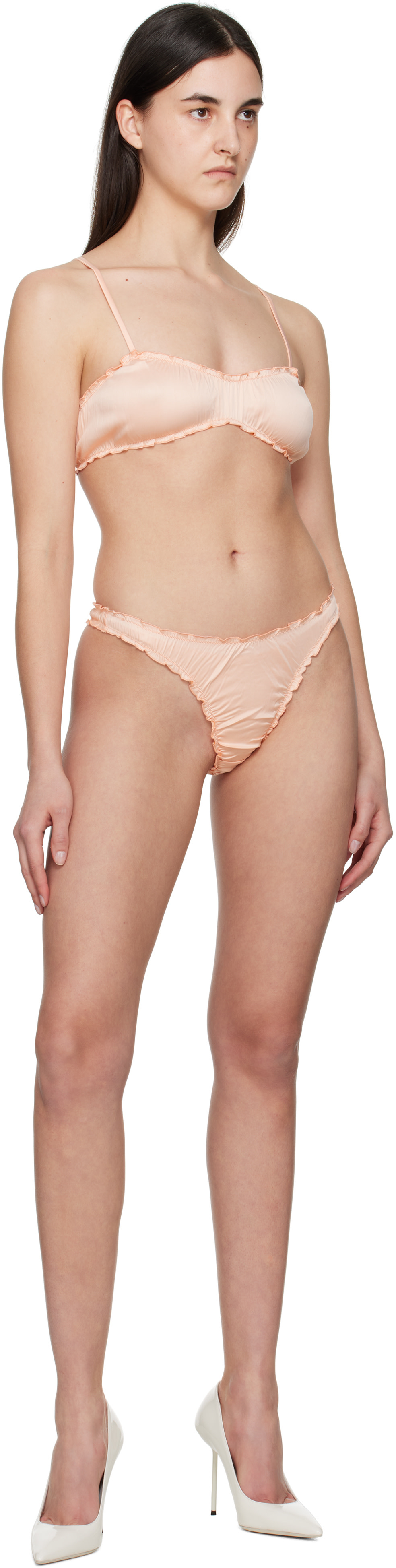 Shadowplay - Soutien-gorge rose à volants