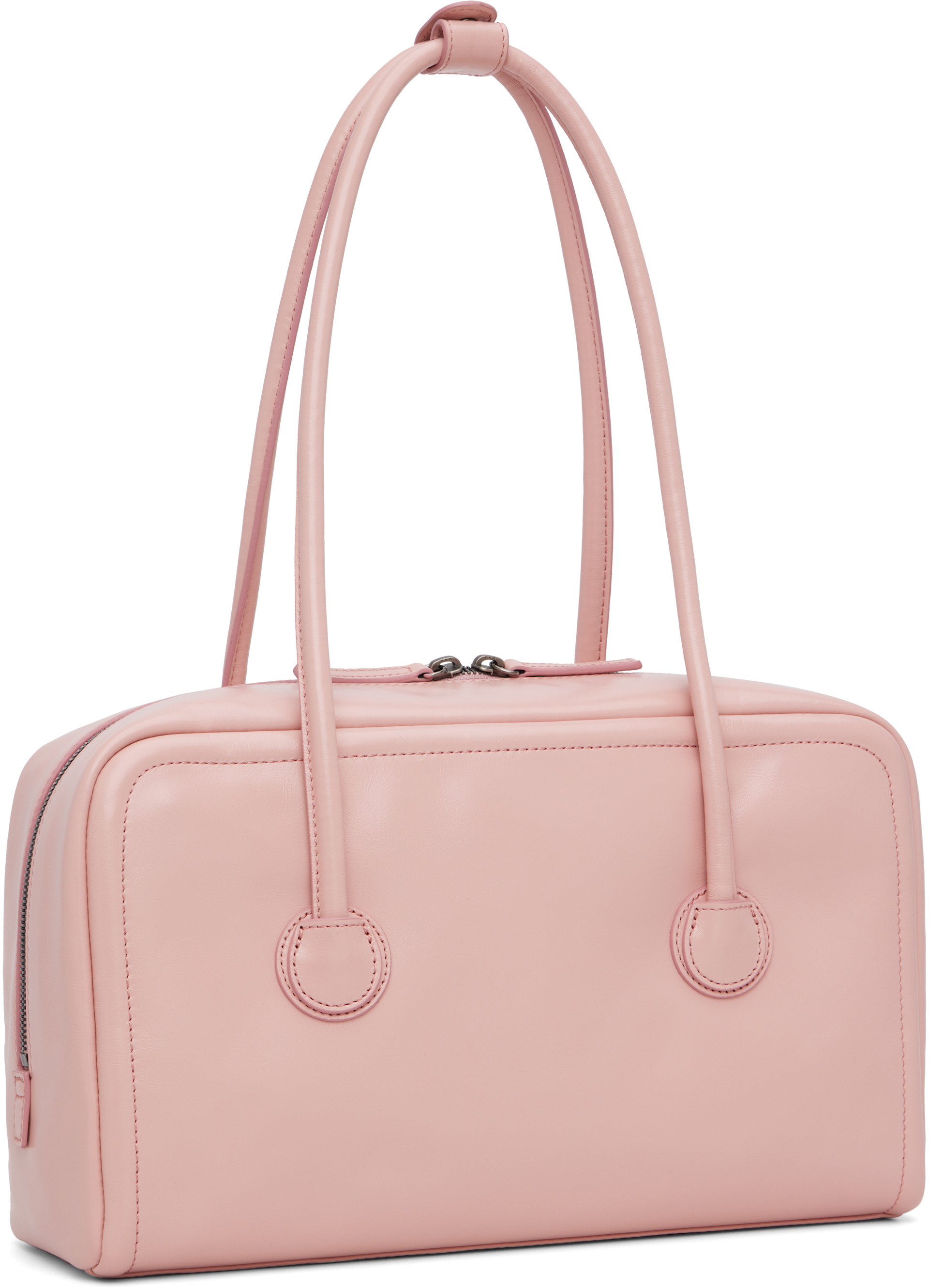 MARGESHERWOOD: Pink Soft Boston Bag | SSENSE