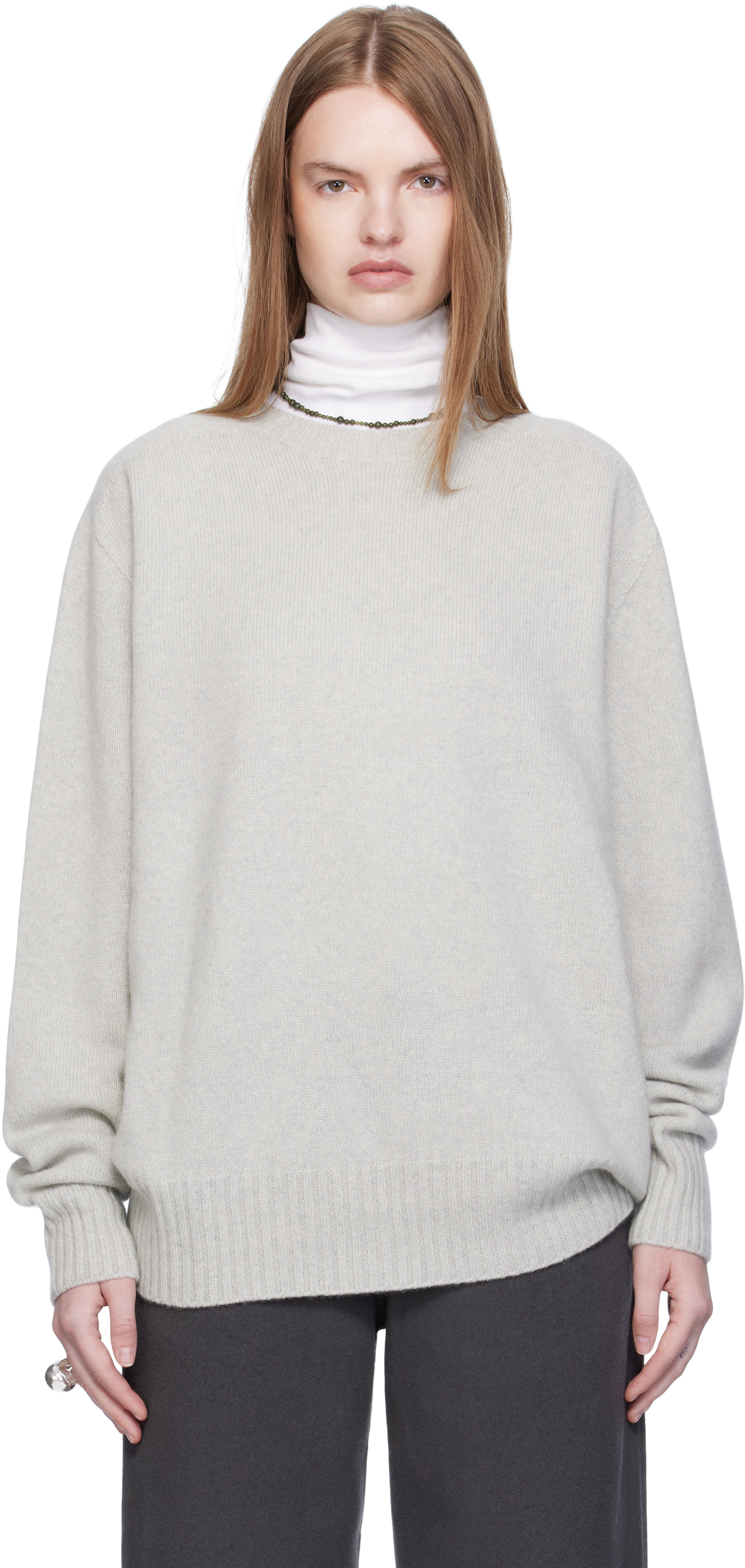 Arch The - Pull décontracté gris en cachemire