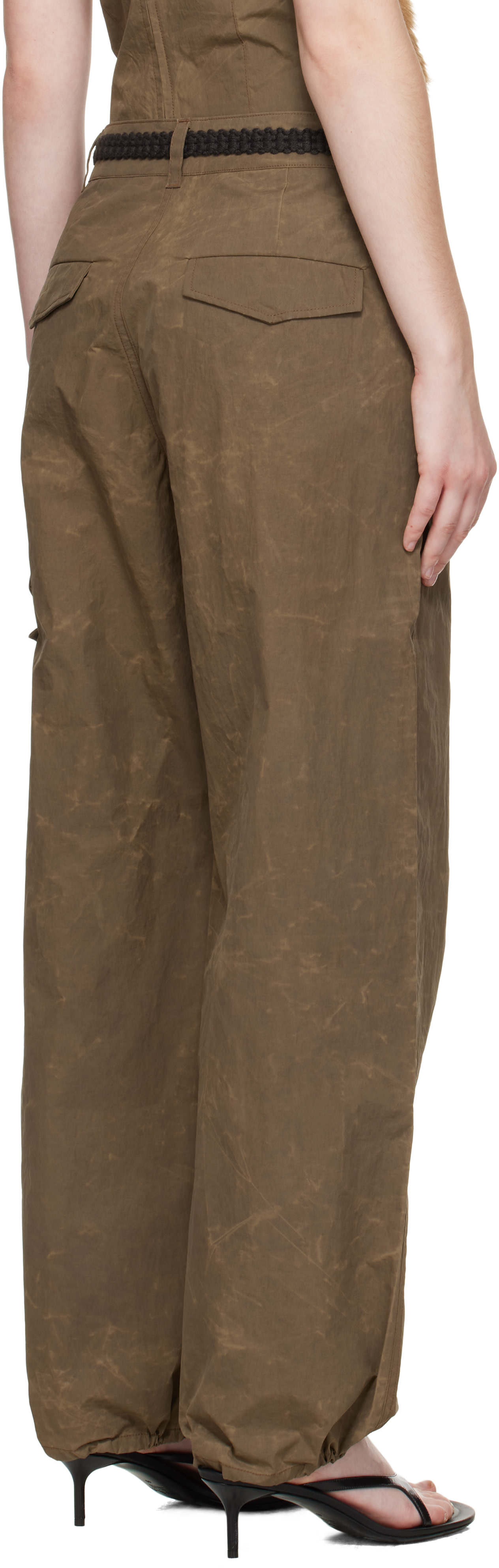 Andersson Bell - Brown Wrap Cargo Pants