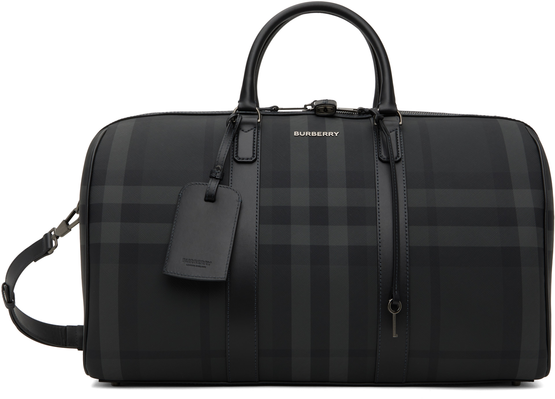 Burberry: Gray Boston Holdall Duffle Bag | SSENSE
