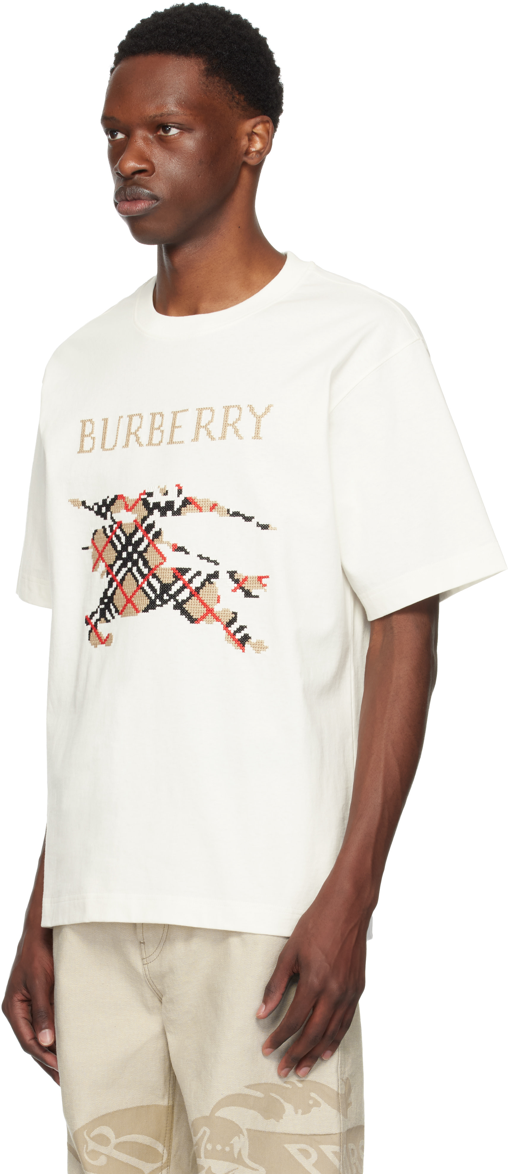 BURBERRY カットソー Amazon | [BURBERRY] [バーバリー] Tシャツ Mサイズ ロゴT ホワイト