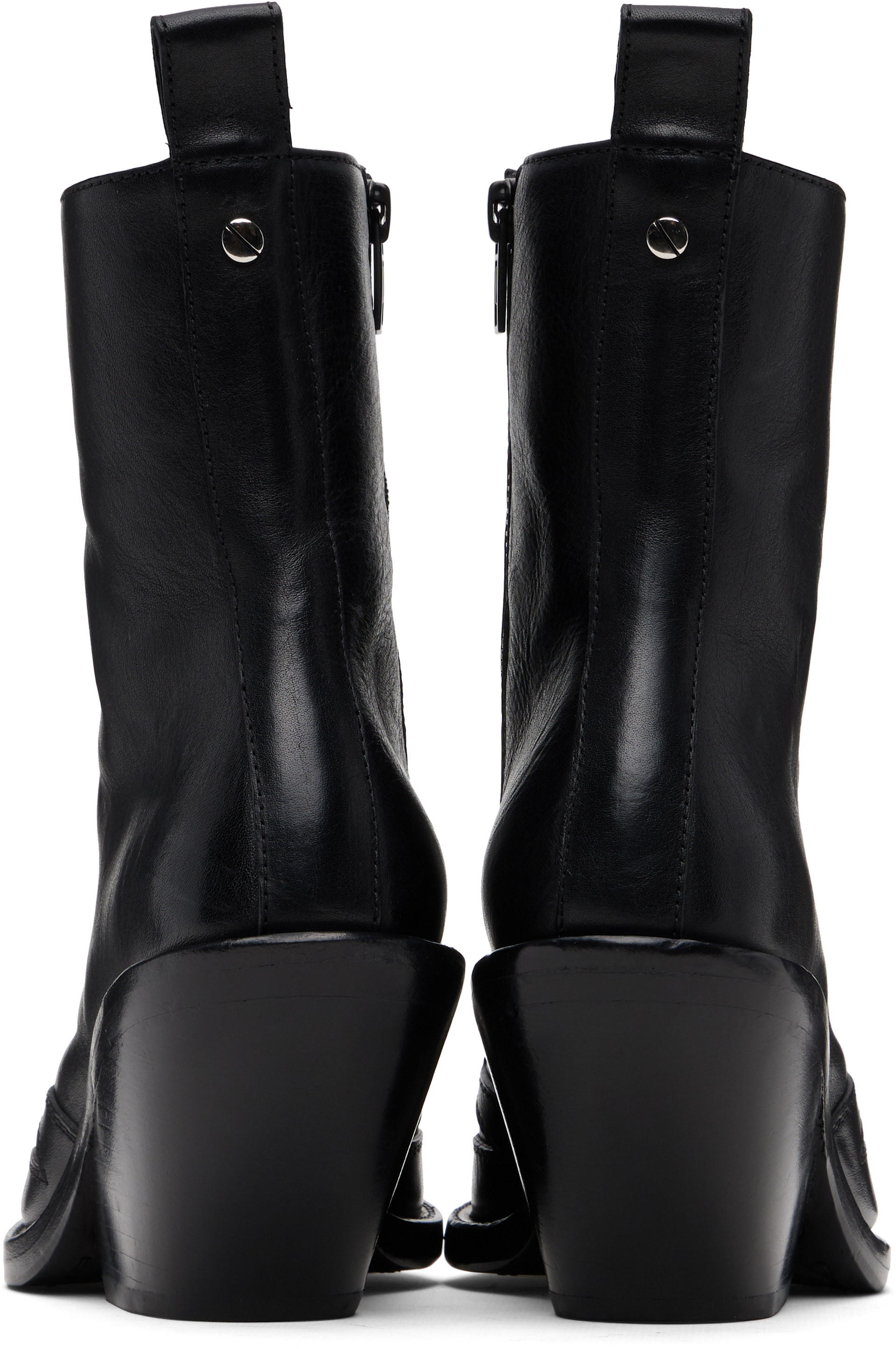 Ann Demeulemeester: Black Heimo Ankle Boots | SSENSE