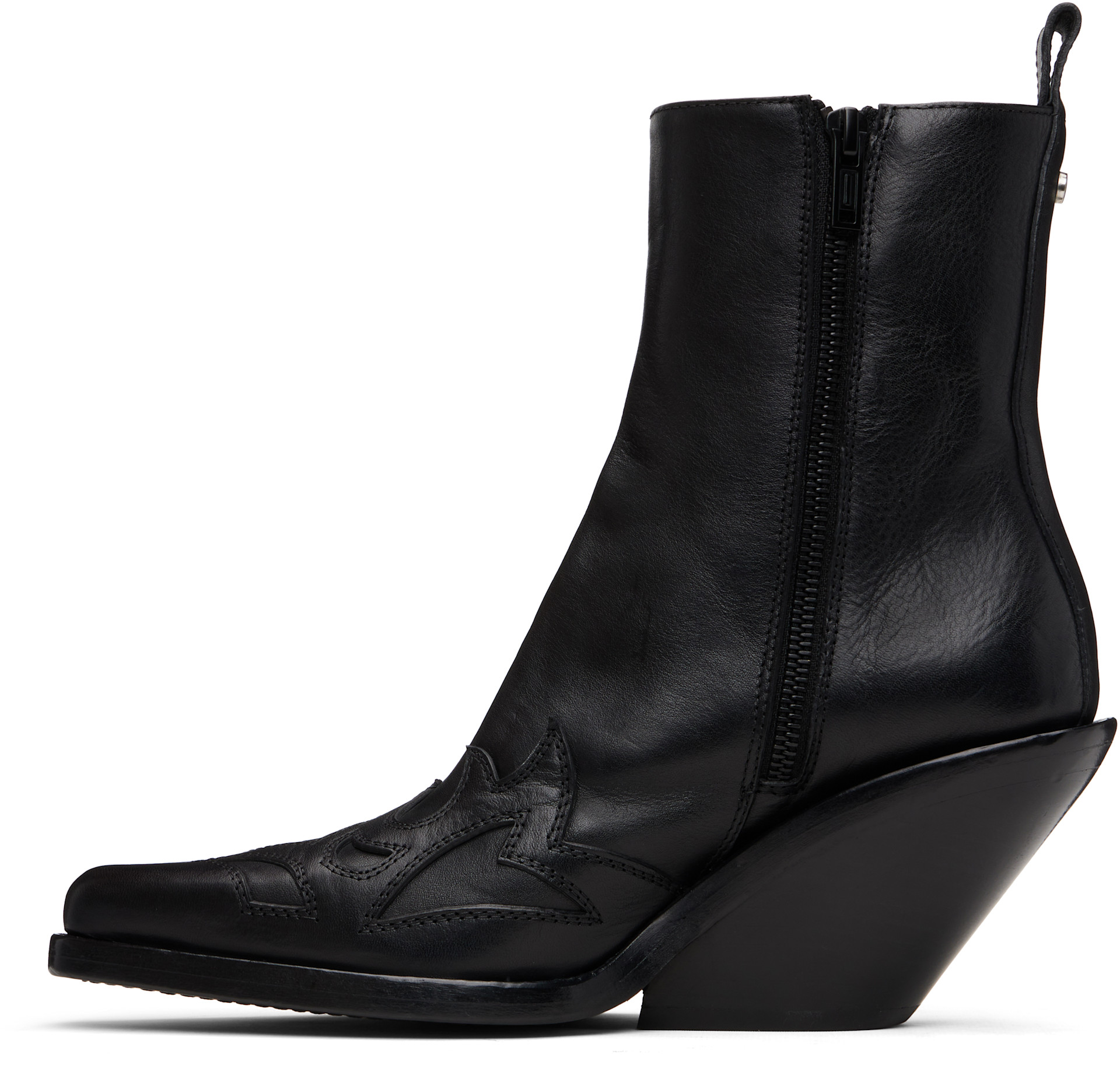 Ann Demeulemeester: Black Heimo Ankle Boots | SSENSE