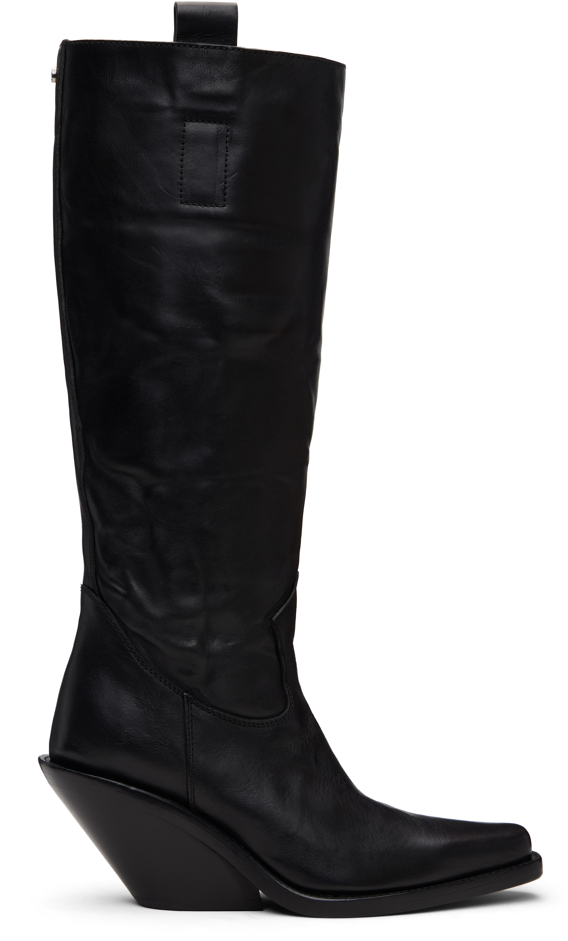 Ann Demeulemeester - Bottes western Lidar noires