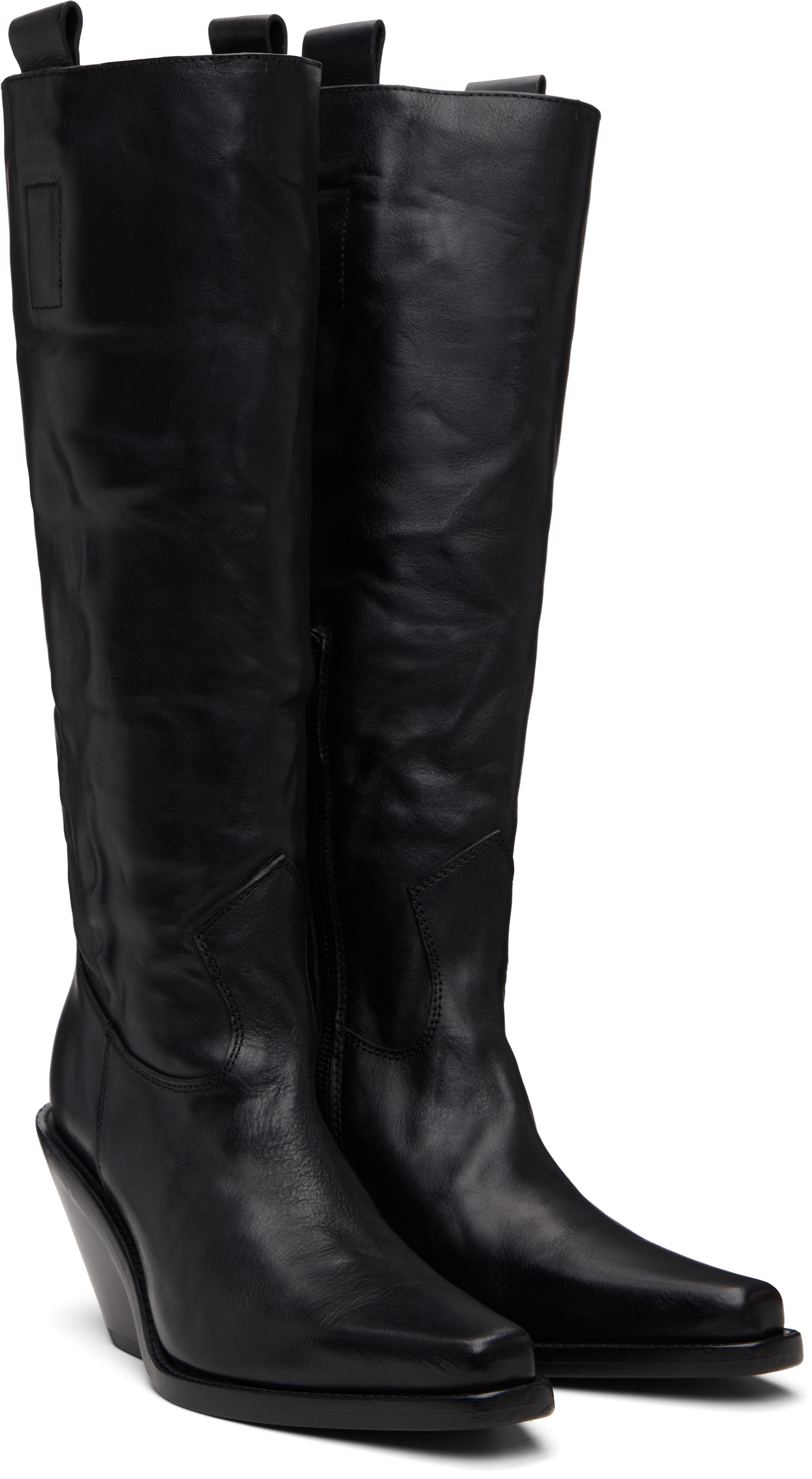 Ann Demeulemeester - Bottes western Lidar noires