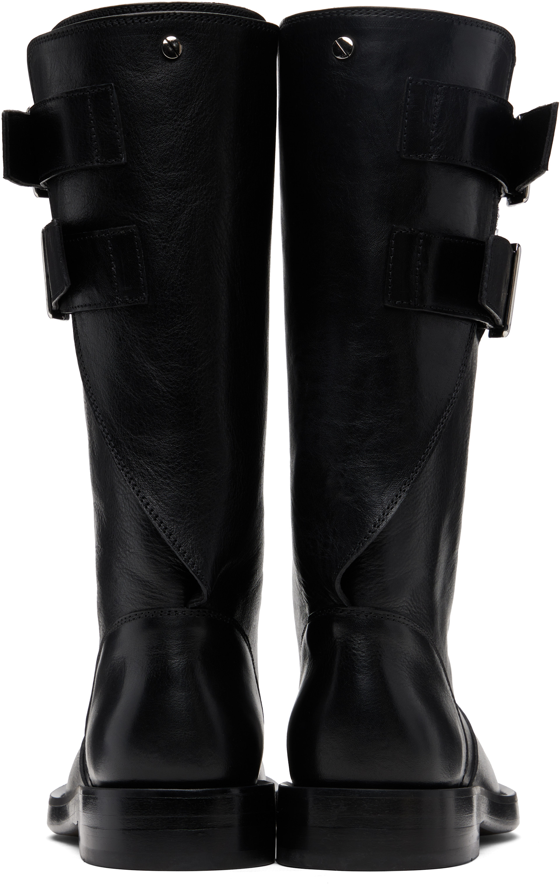 Ann Demeulemeester - 블랙 오스모 부츠