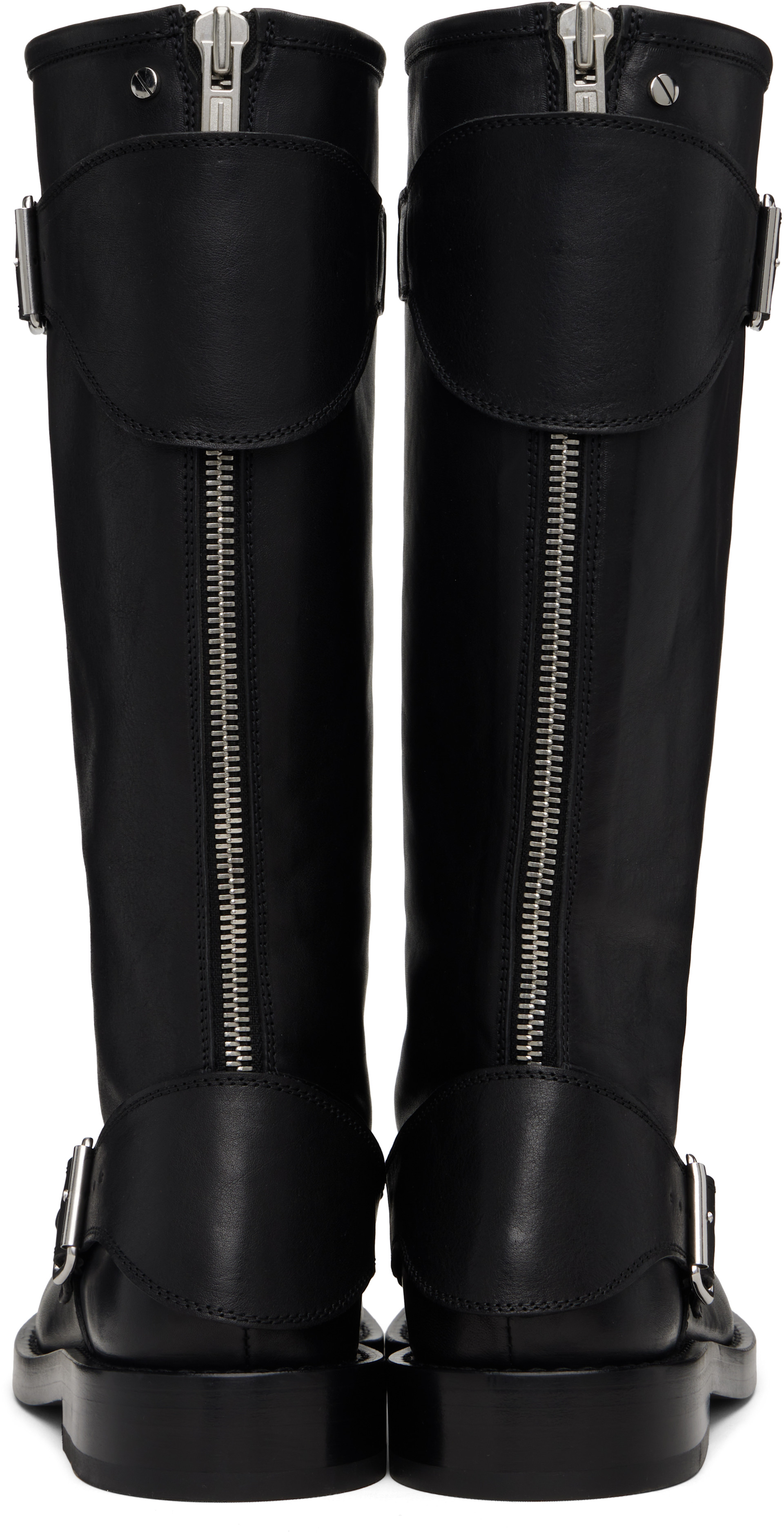 Ann Demeulemeester - ブラック Balo High バイカーブーツ