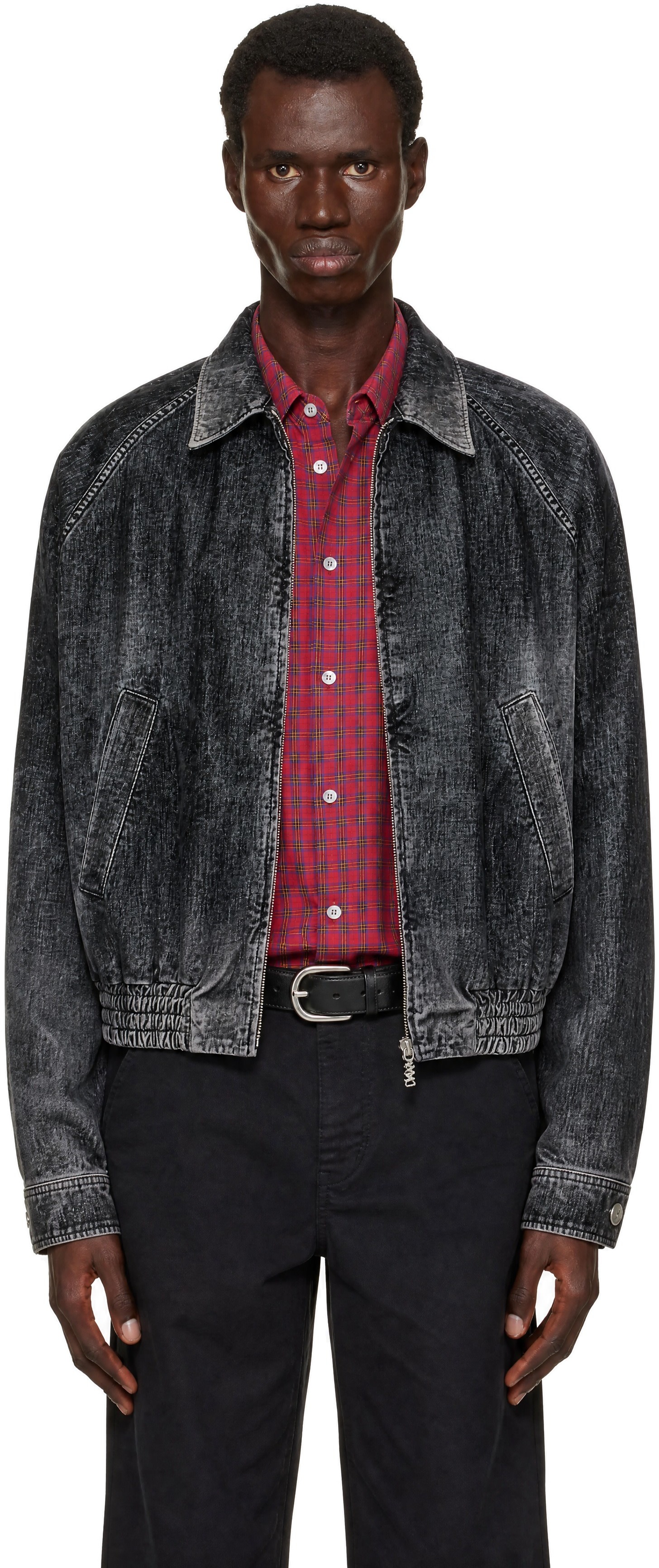 Marni - Black Flocked Denim Jacket