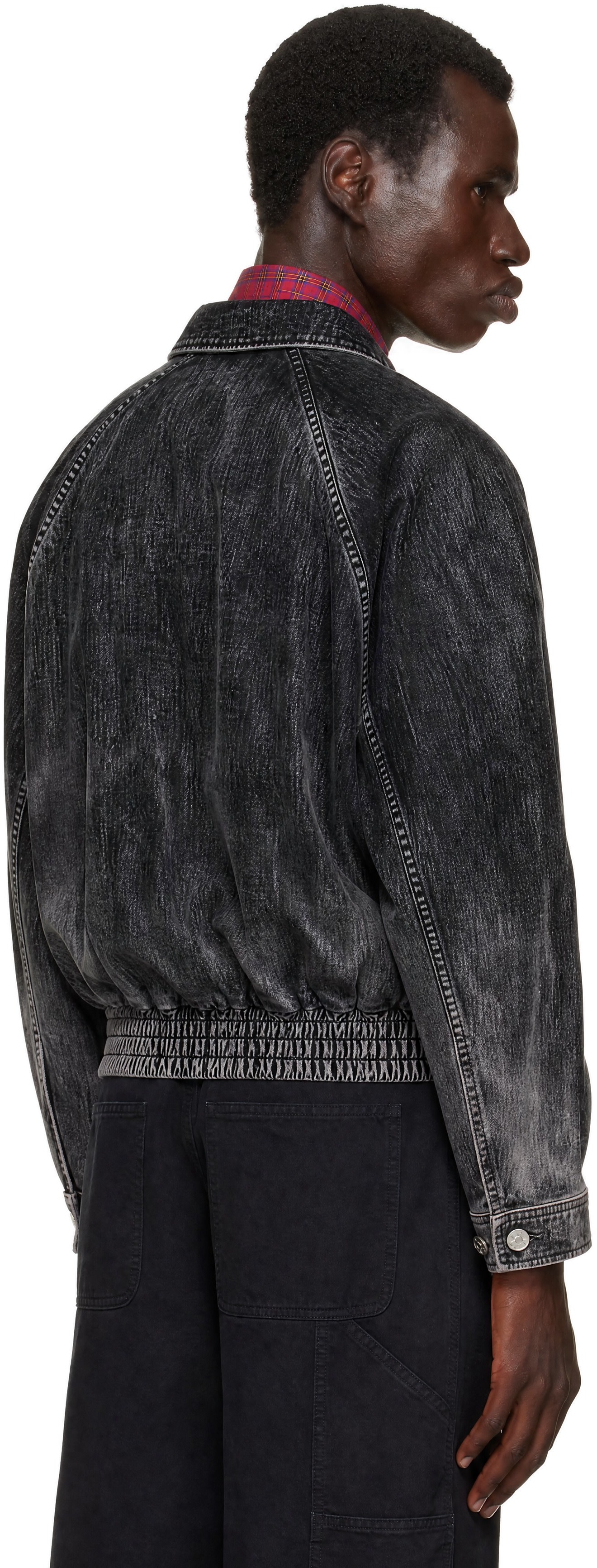 Marni - Black Flocked Denim Jacket