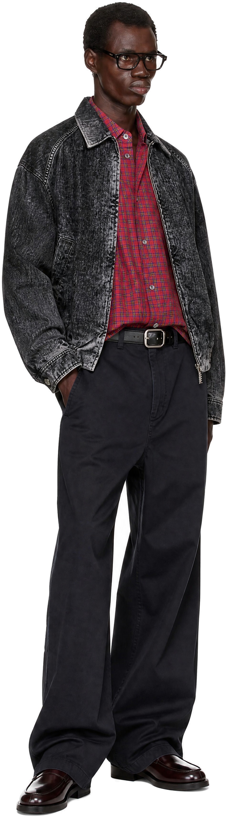 Marni - Black Flocked Denim Jacket