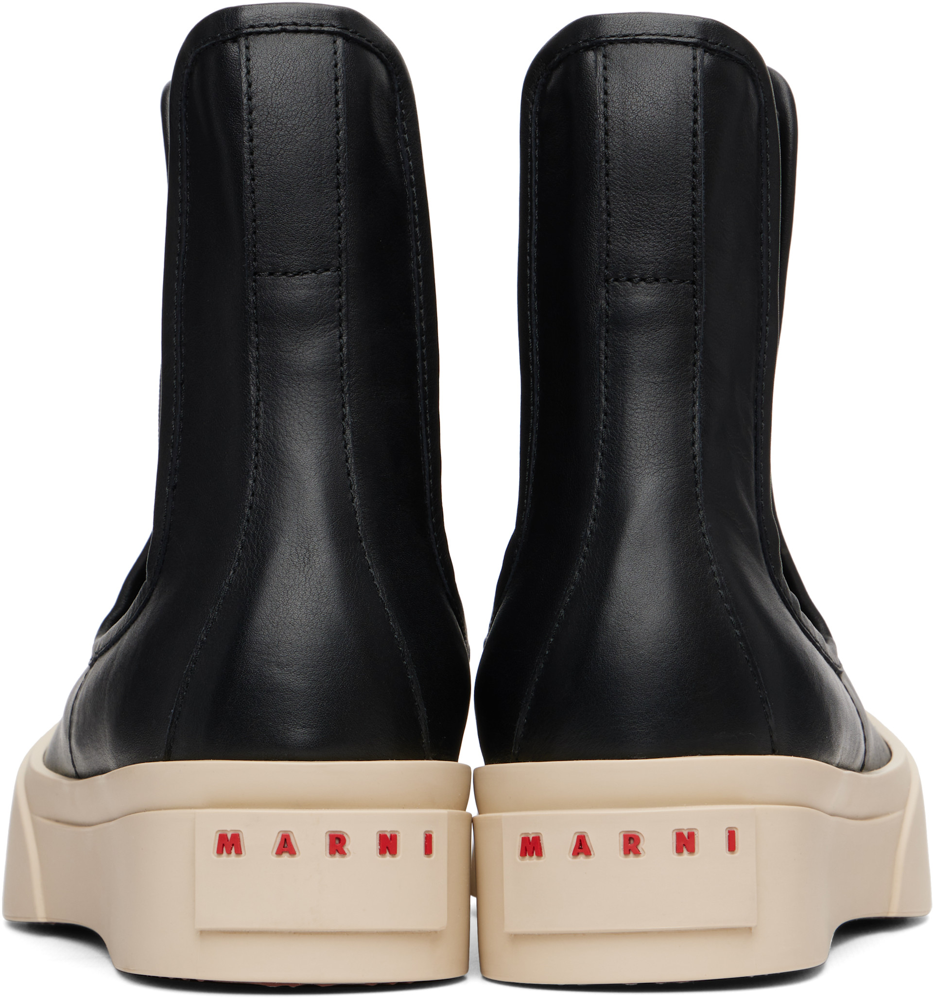 Marni: Black Nappa Leather Pablo Chelsea Boots | SSENSE