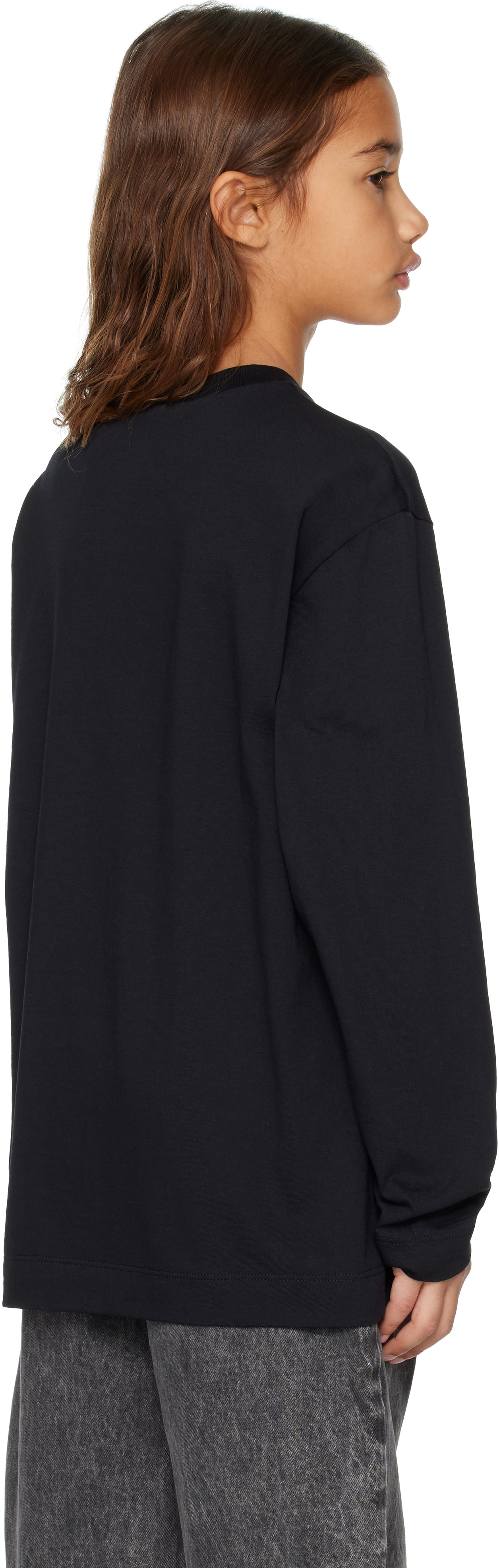 Marni: Kids Black Cotton Long Sleeve T-shirt | SSENSE