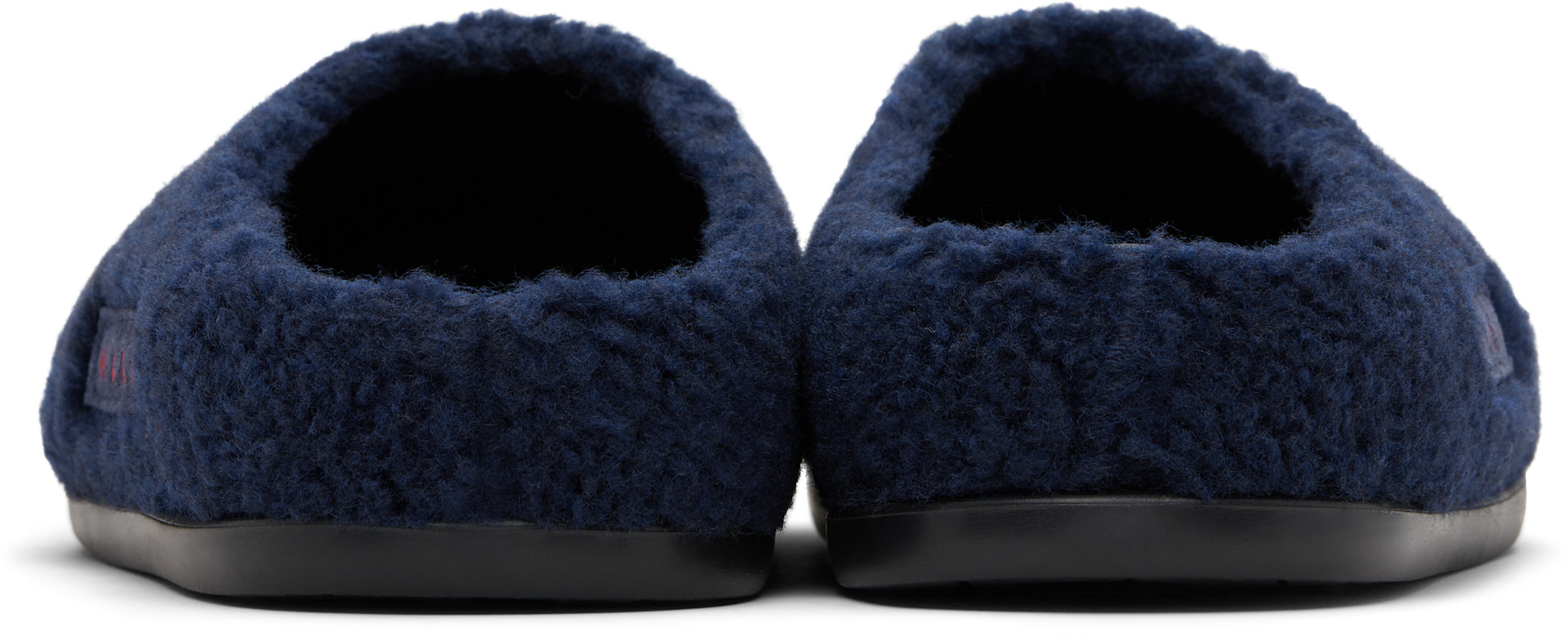 Marni - キッズ|ネイビー ロゴパッチ ミュール