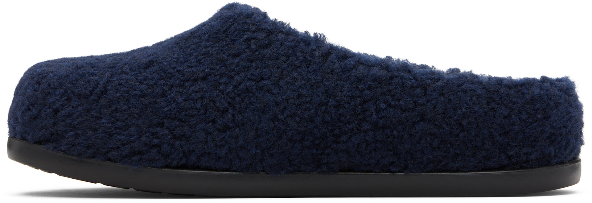 Marni - キッズ|ネイビー ロゴパッチ ミュール