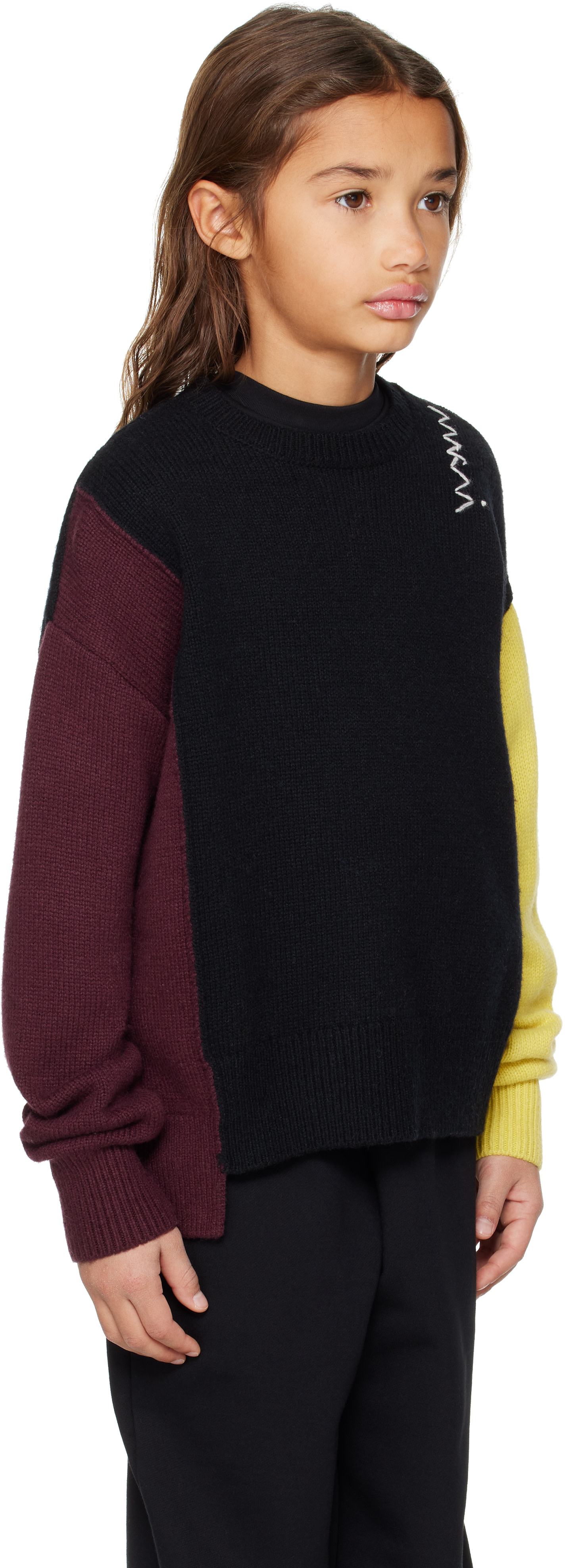 Marni - Enfant | Pull contrasté multicolore