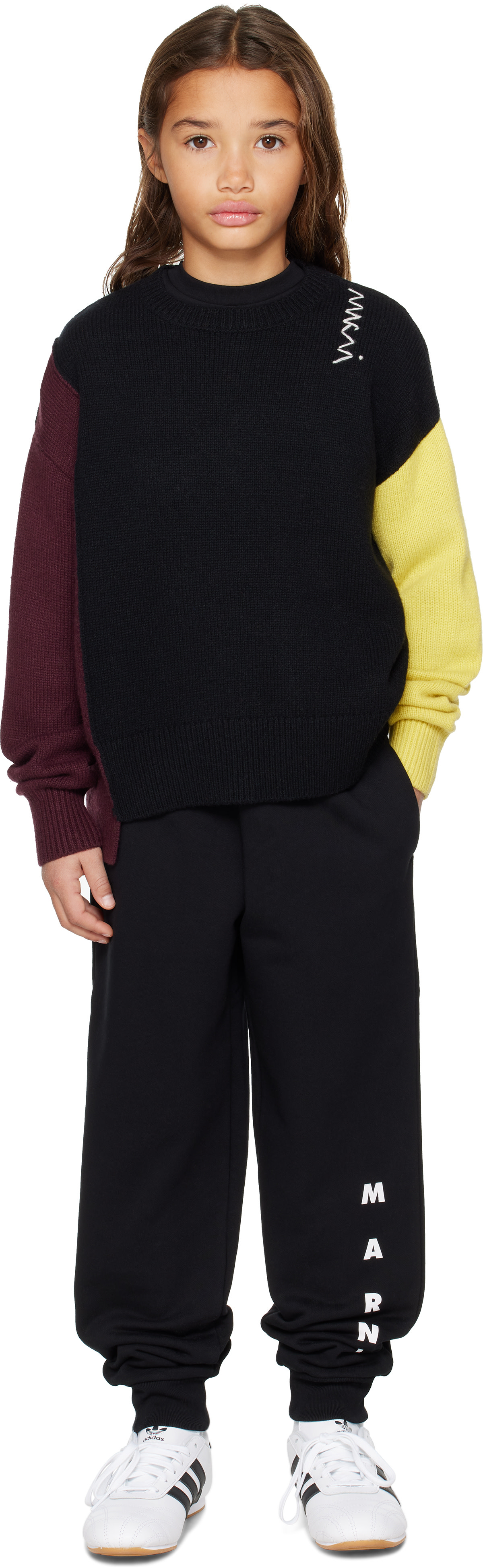 Marni - Enfant | Pull contrasté multicolore