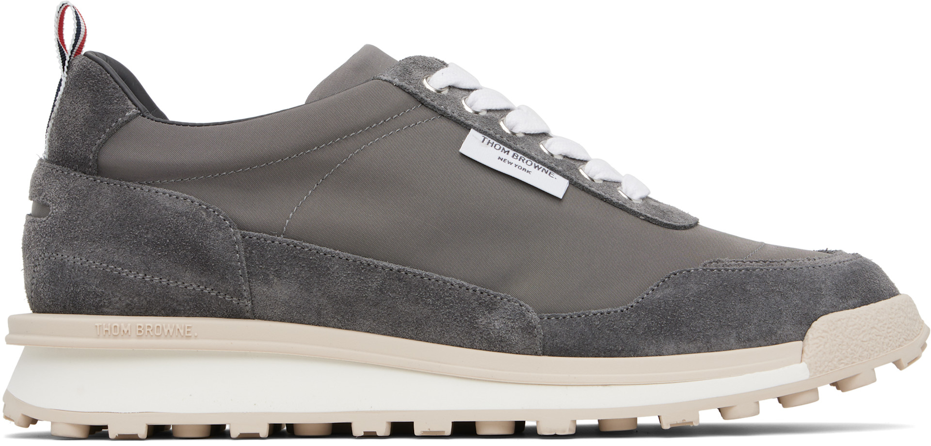 Thom Browne - Baskets techniques Alumni grises