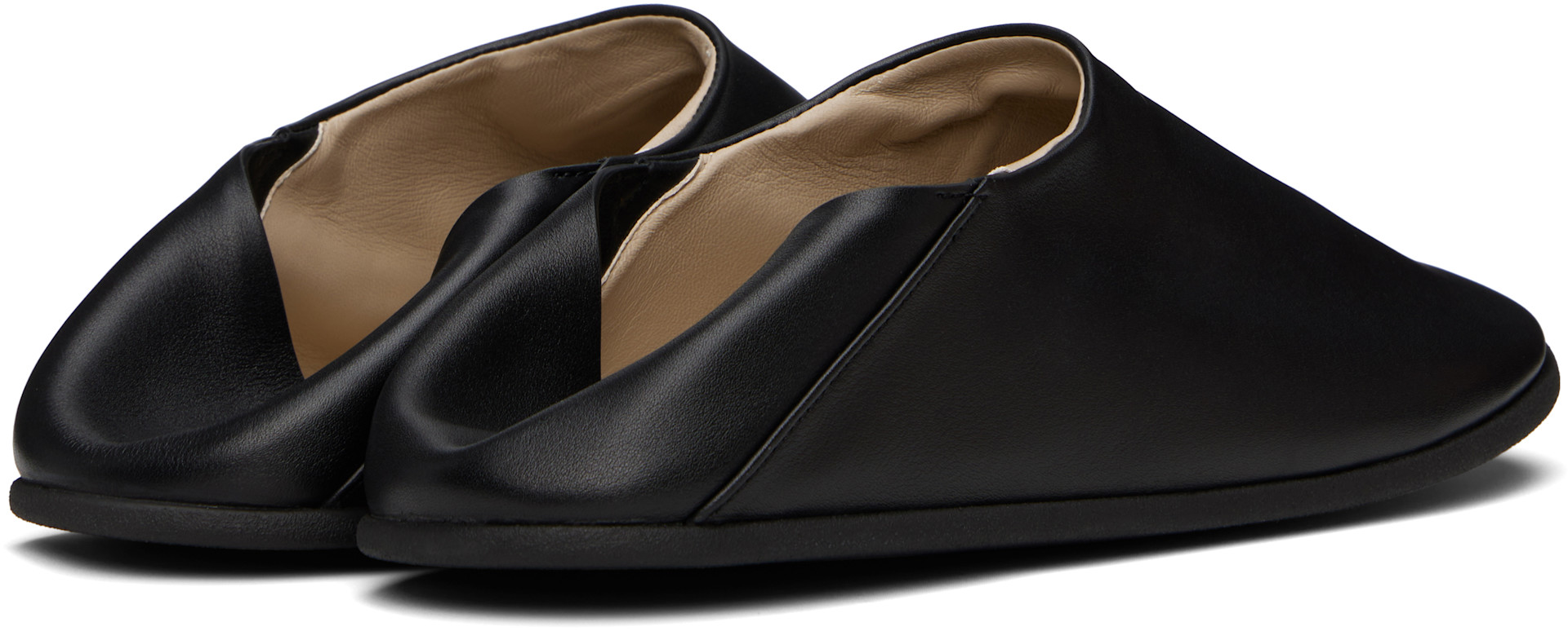 CHRISTEN: ブラック Big Bootie Mule スリッポン | SSENSE 日本