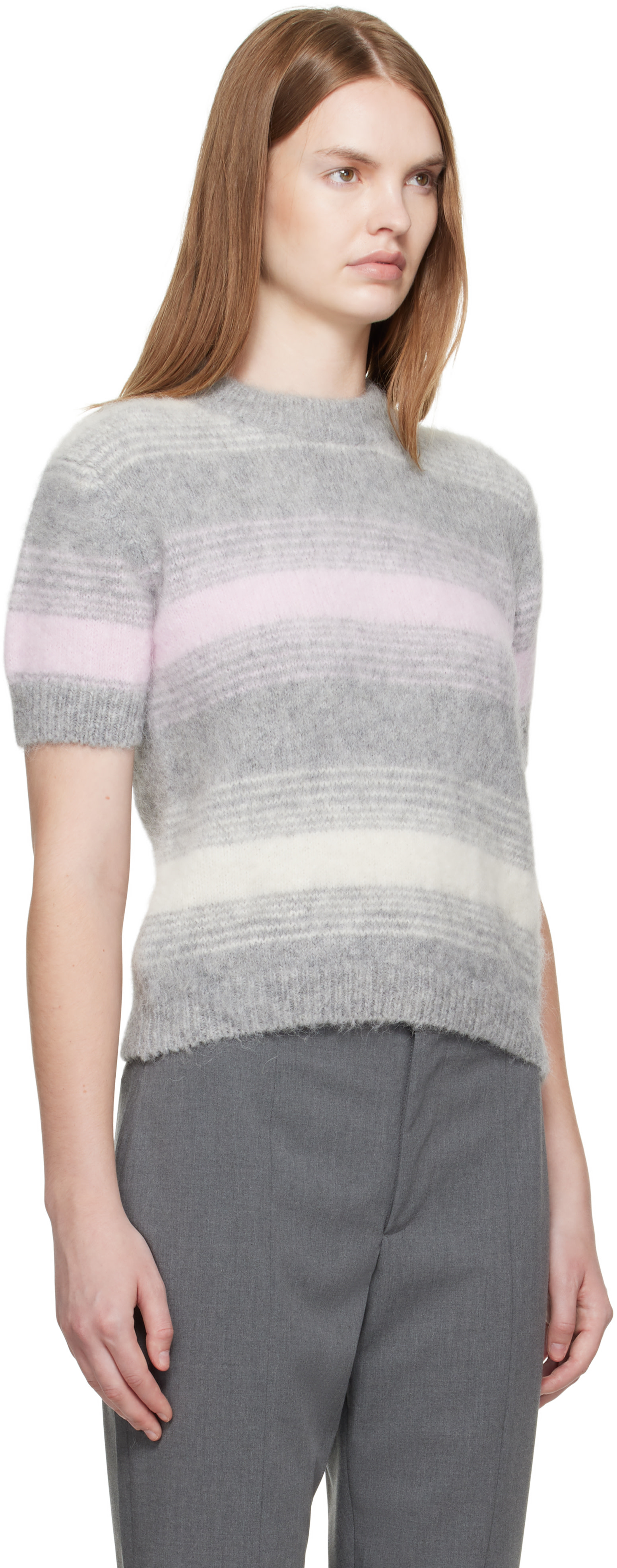 Kenzo - Pull gris à rayures Speed