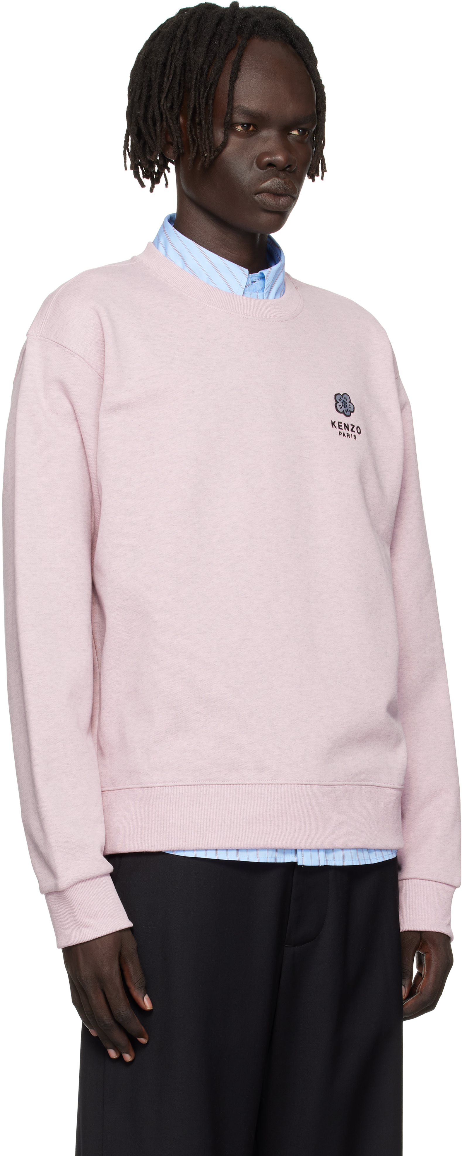 Kenzo: ピンク Kenzo Paris Boke Flower Embroidered スウェットシャツ