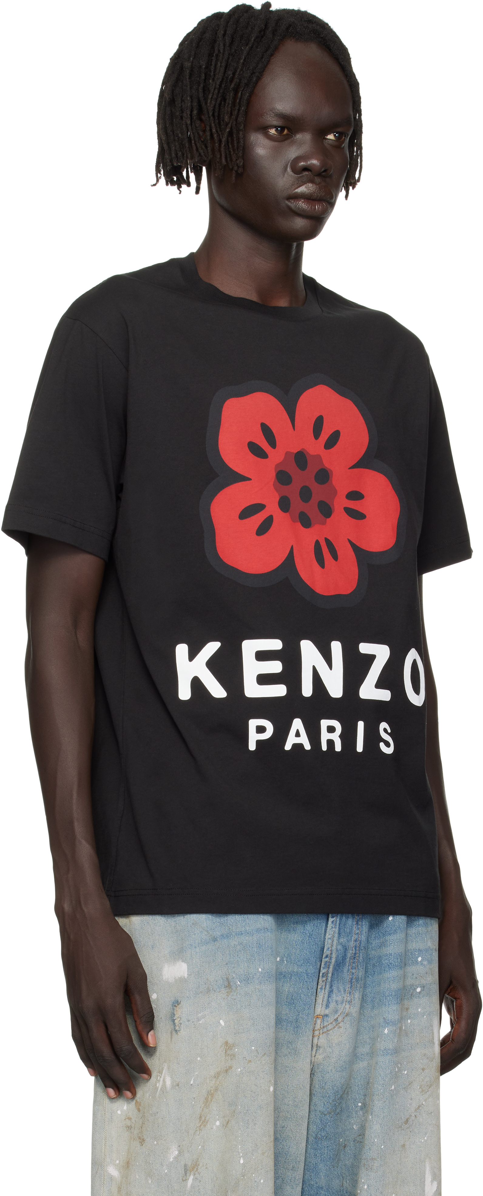 Kenzo: Black Kenzo Paris 'Boke Flower' T-shirt | SSENSE