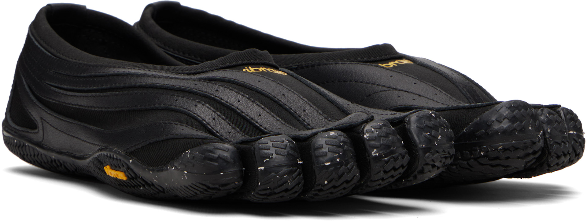 Vibram FiveFingers: Black Jaya EVO Slip-on Loafers | SSENSE Canada