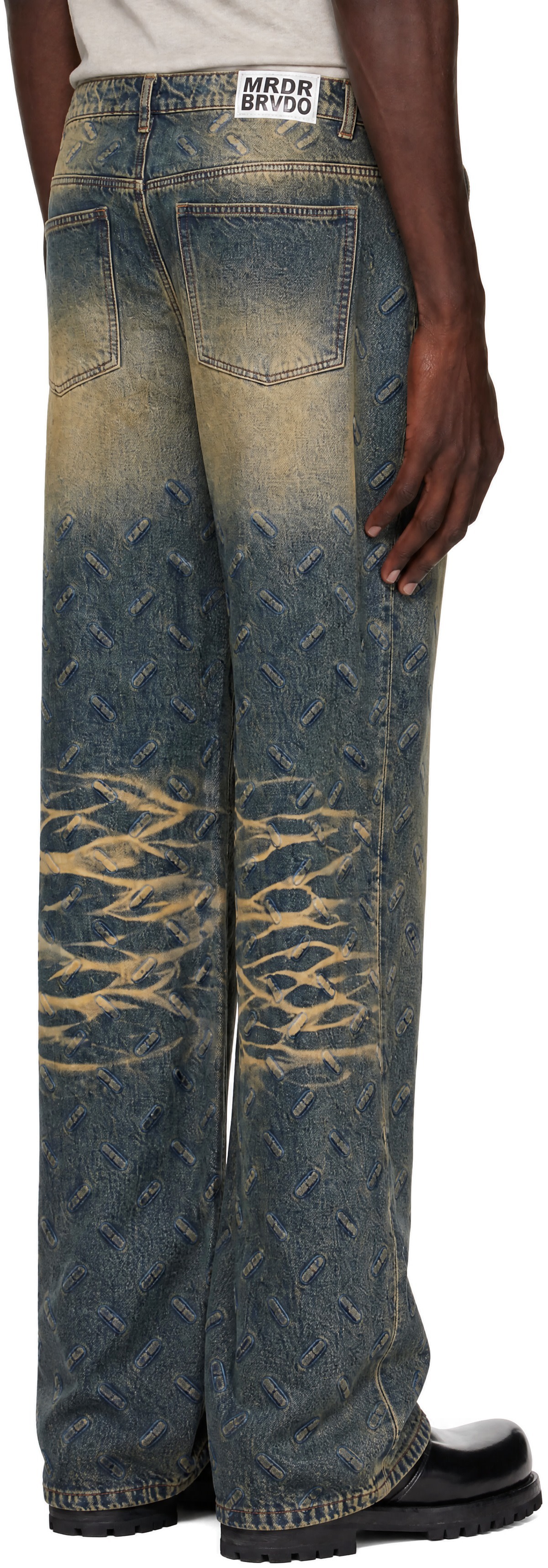 Who Decides War - Blue Thread Plate Jeans