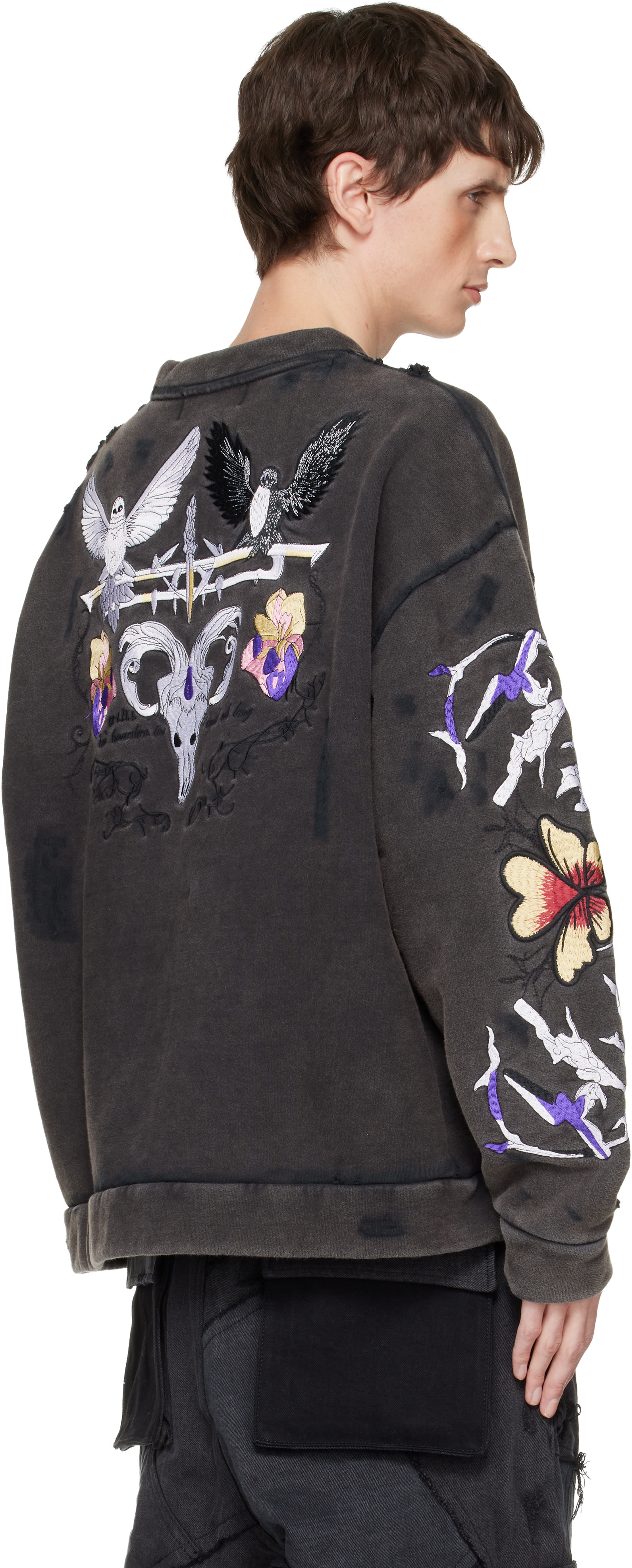 Who Decides War: Black Epitome Sweatshirt | SSENSE