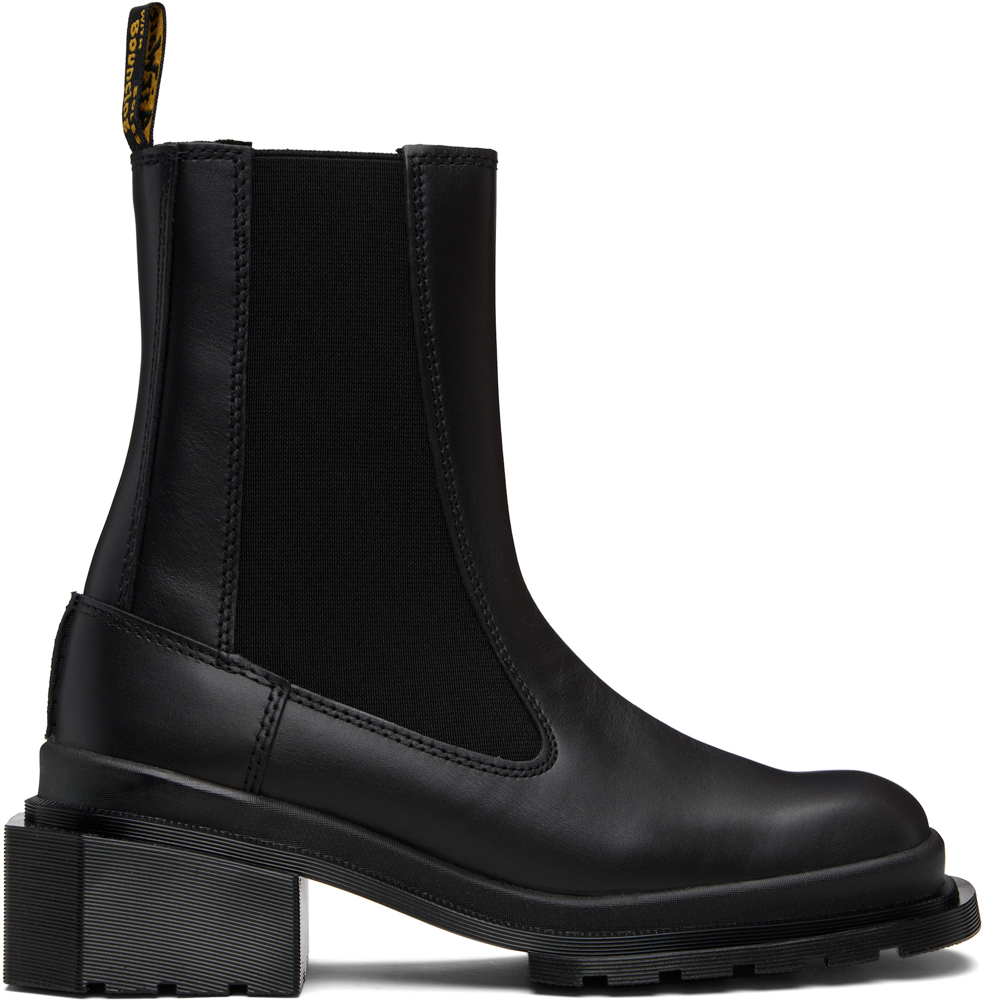 Dr. Martens: ブラック Maybole スクエアトゥ チェルシーブーツ 
