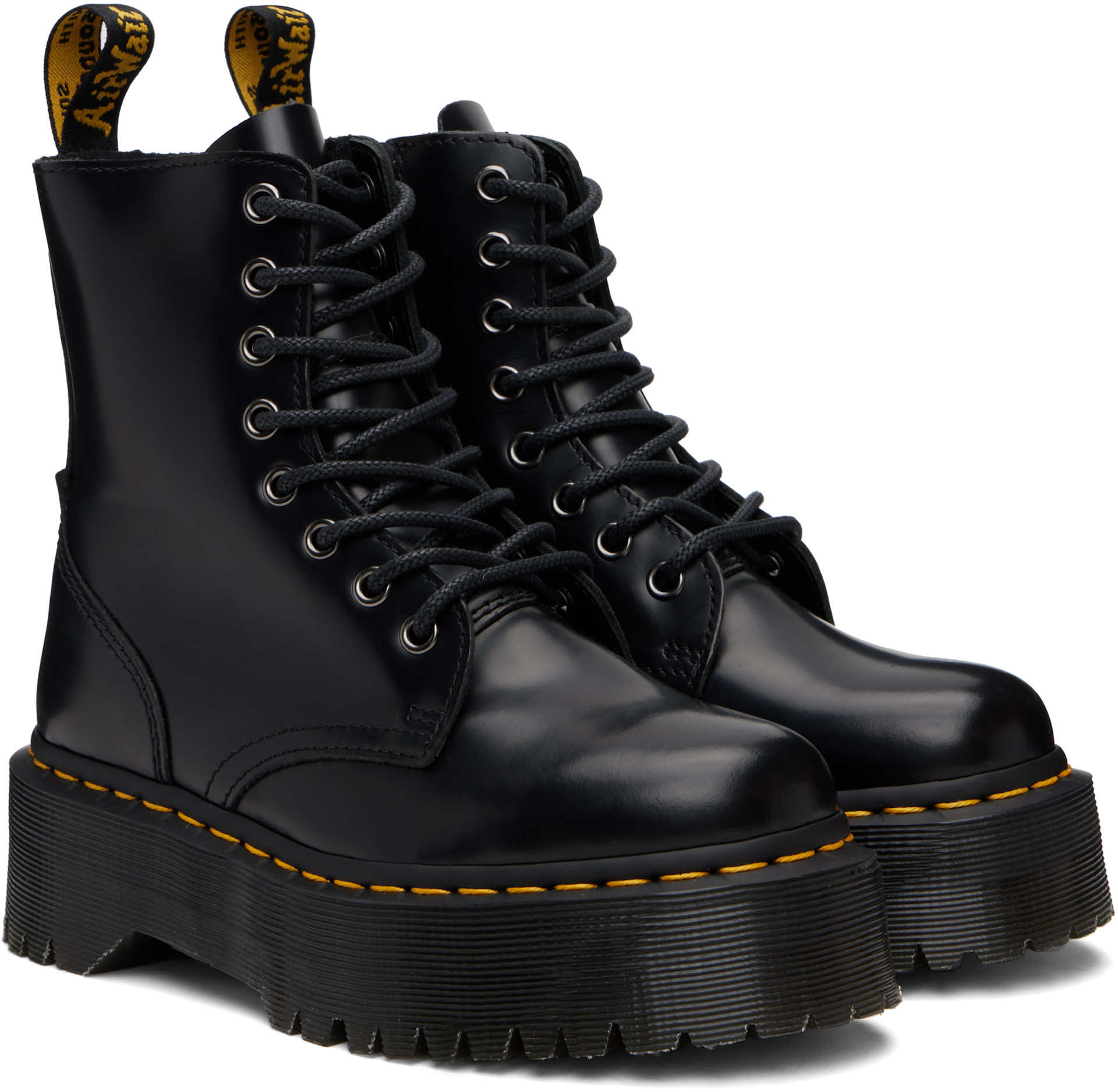 Dr. Martens - ブラック Jadon Boot スムースレザー プラットフォーム ブーツ
