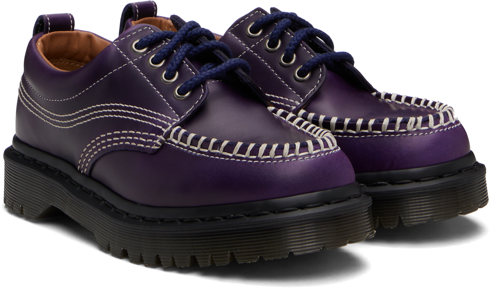 Dr. Martens: Navy Lowell Derbys | SSENSE