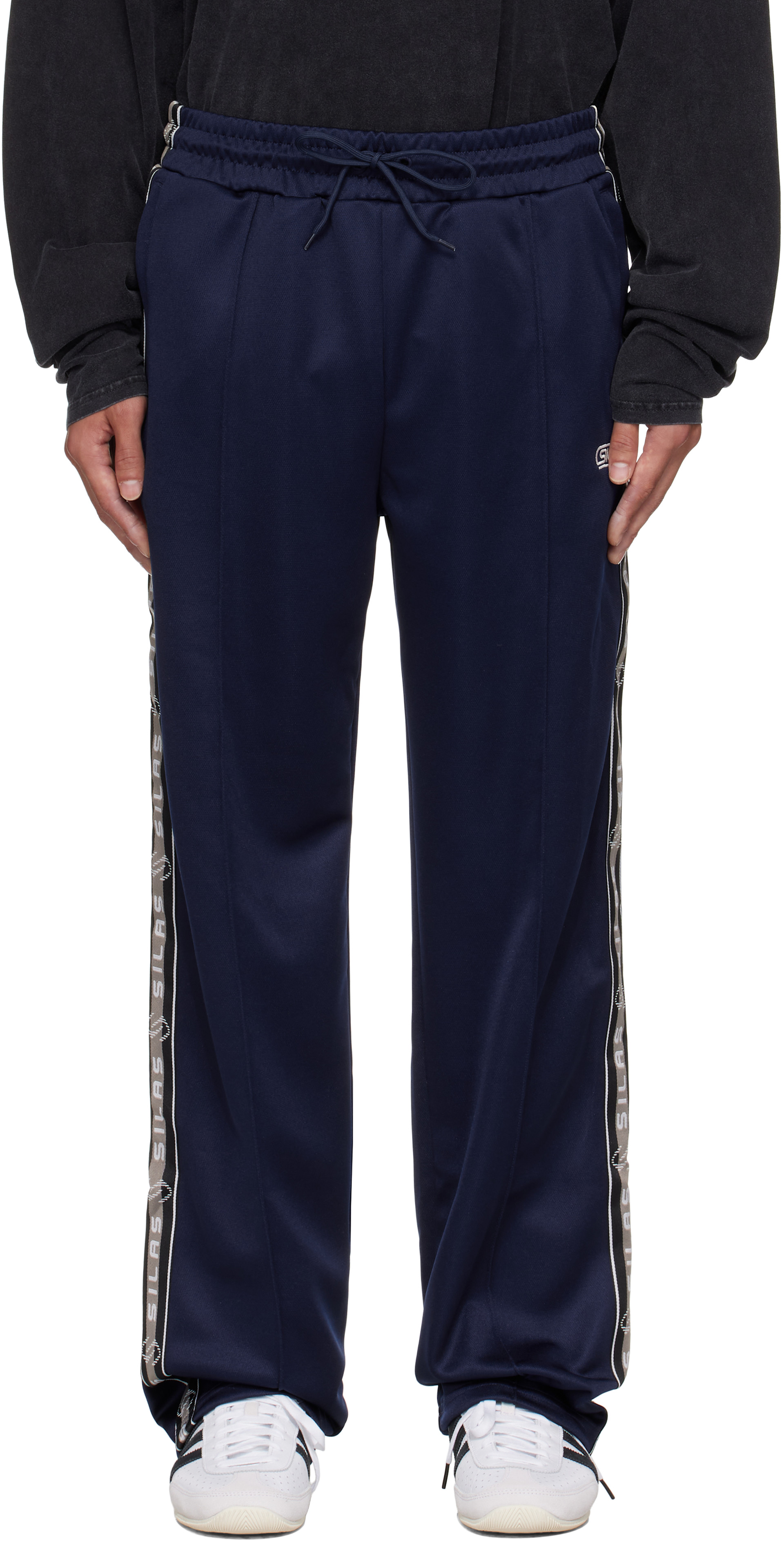 Silas - Navy Logo Track Pants
