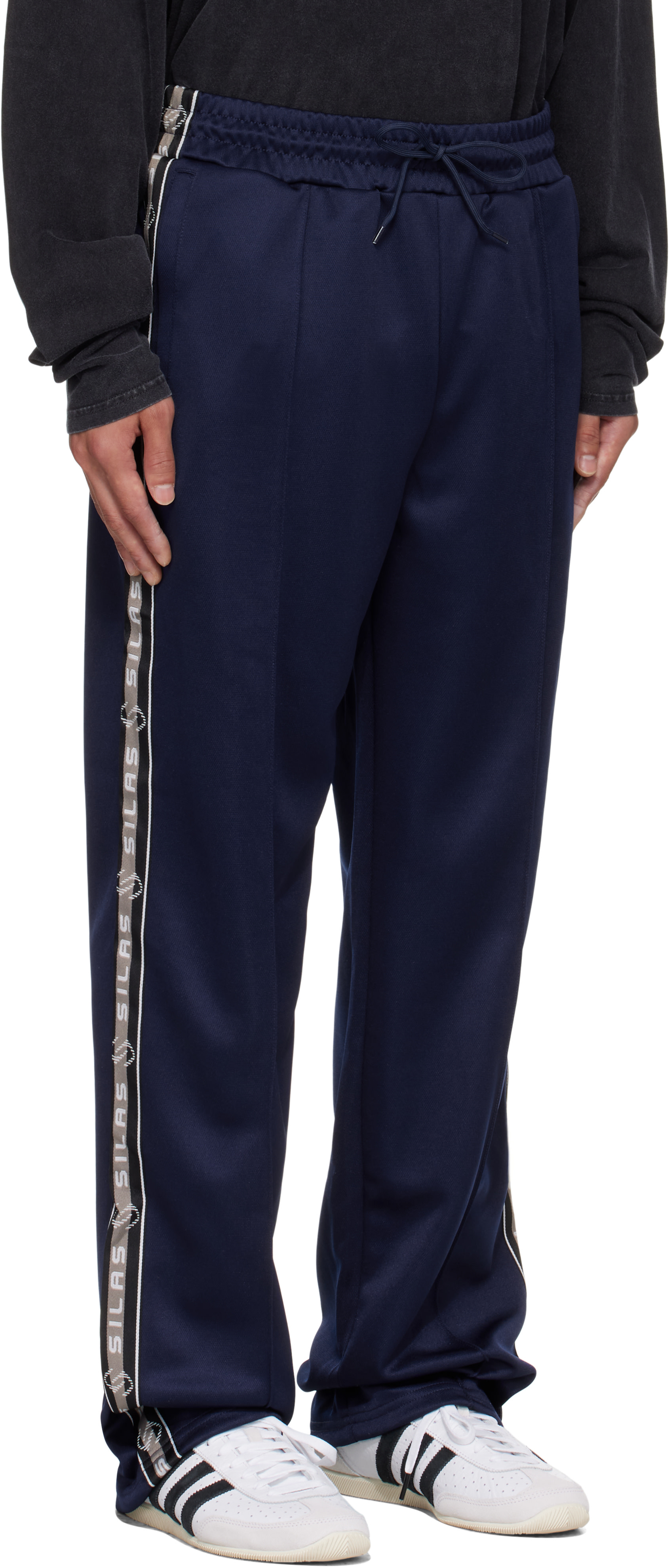 Silas - Navy Logo Track Pants