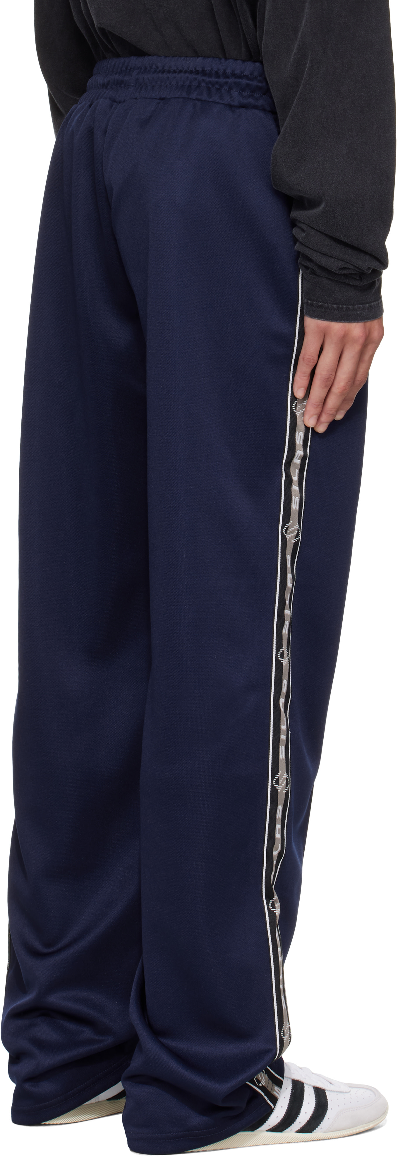 Silas - Navy Logo Track Pants