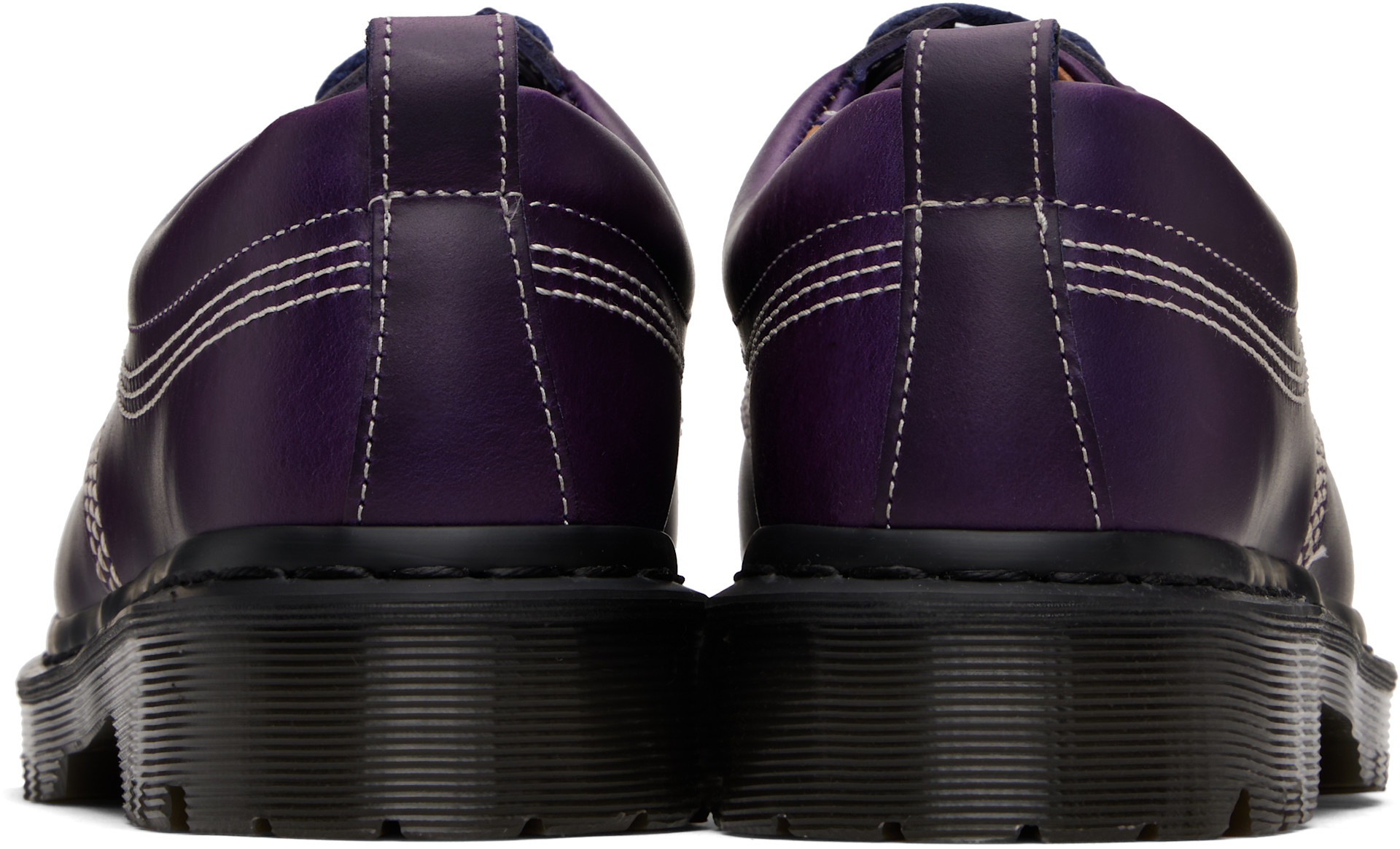 Dr. Martens: パープル Orleans Lowell レザー ダービー | SSENSE 日本