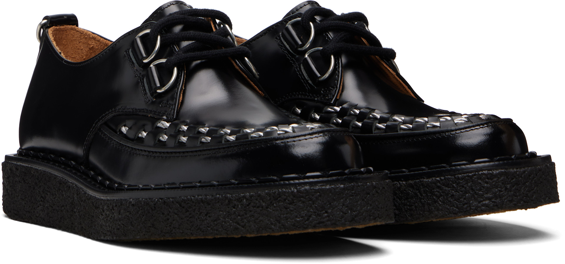 着用1回　E COX HATTON UK5 George Cox: ブラック Hatton ダービー | SSENSE 日本